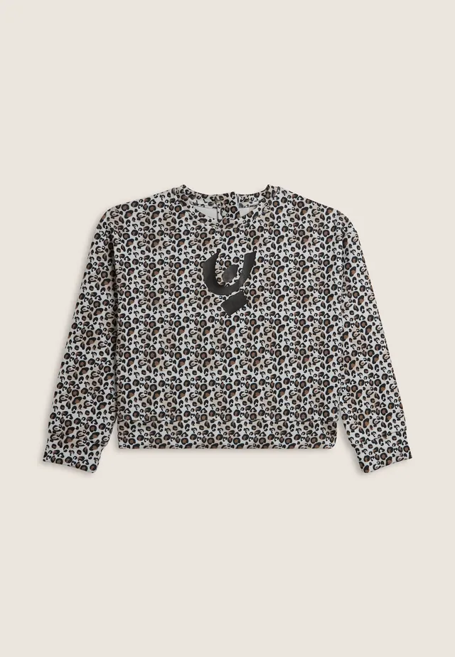freddy-sweat-cropped-fille-animalier-zip-dorsal image 1