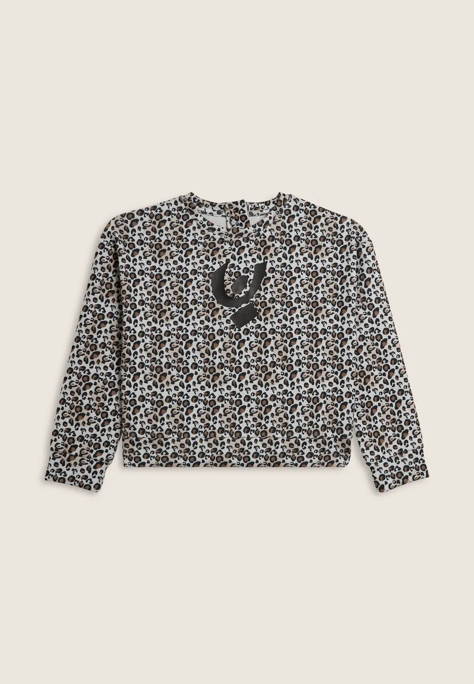freddy-sweat-cropped-fille-animalier-zip-dorsal image 1