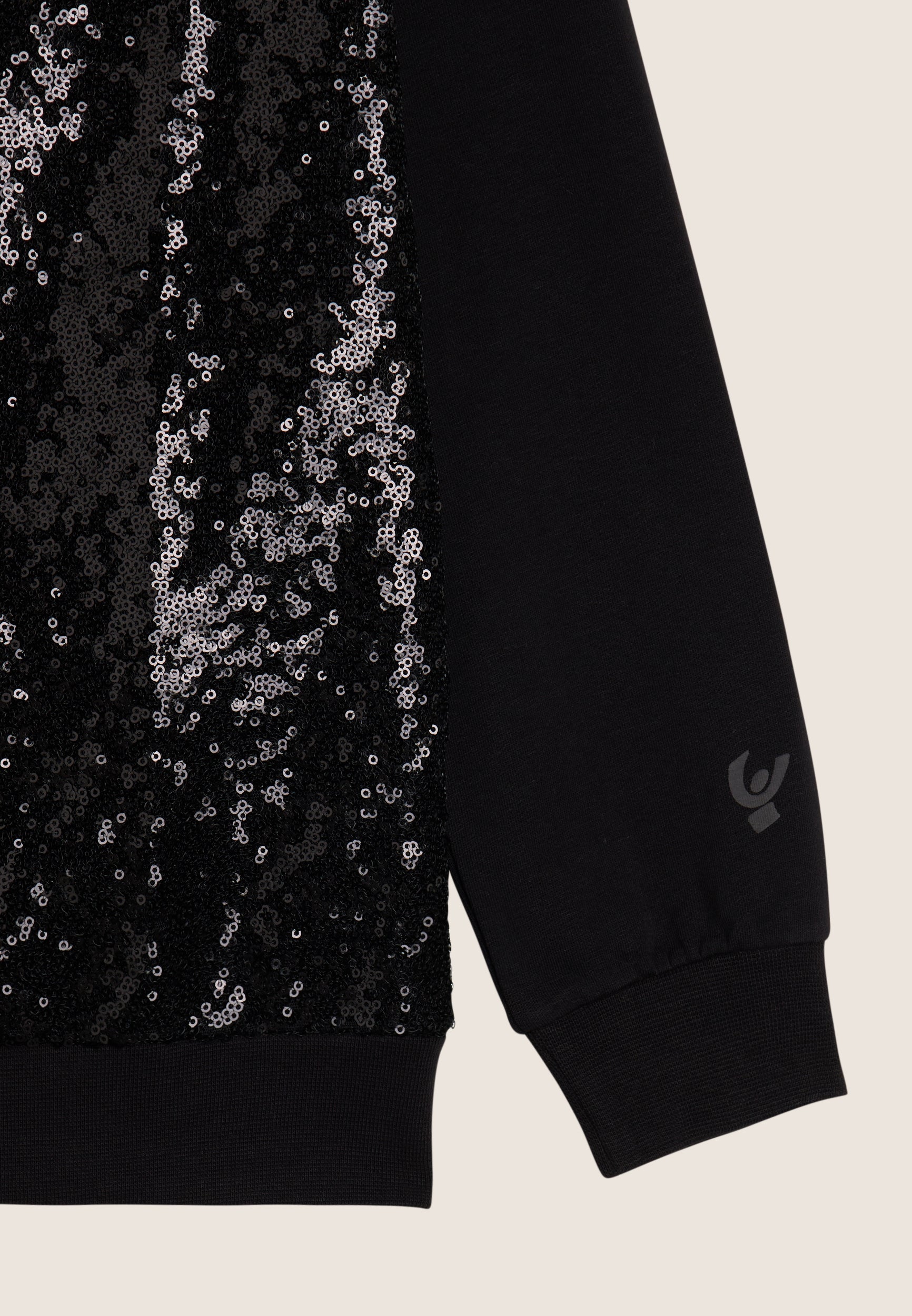 freddy-sweat-fille-full-zip-bomber-paillettes-coton-stretch image 3