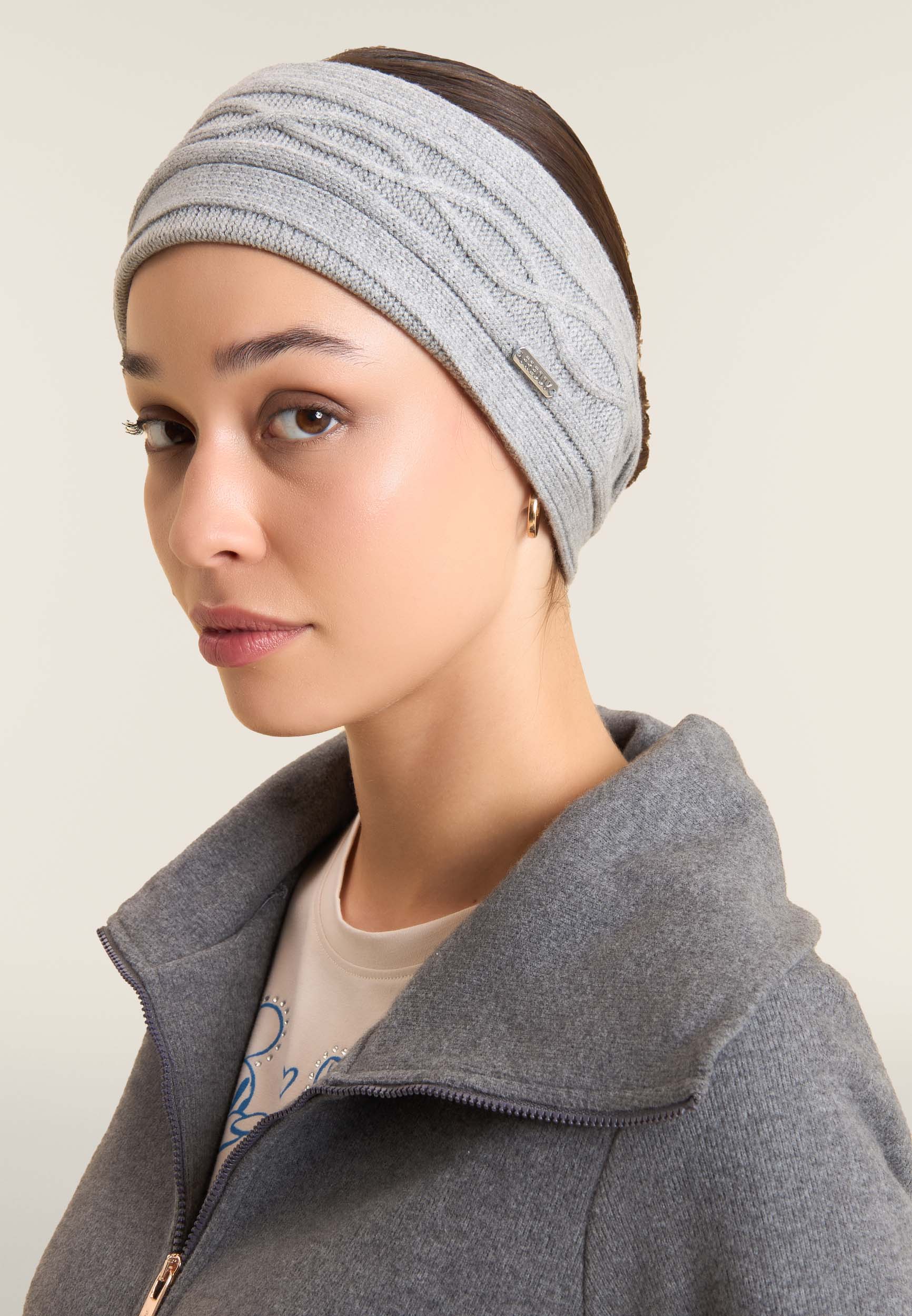 freddy-fascia-per-capelli-invernale-a-treccia-fascia-sportiva image 2
