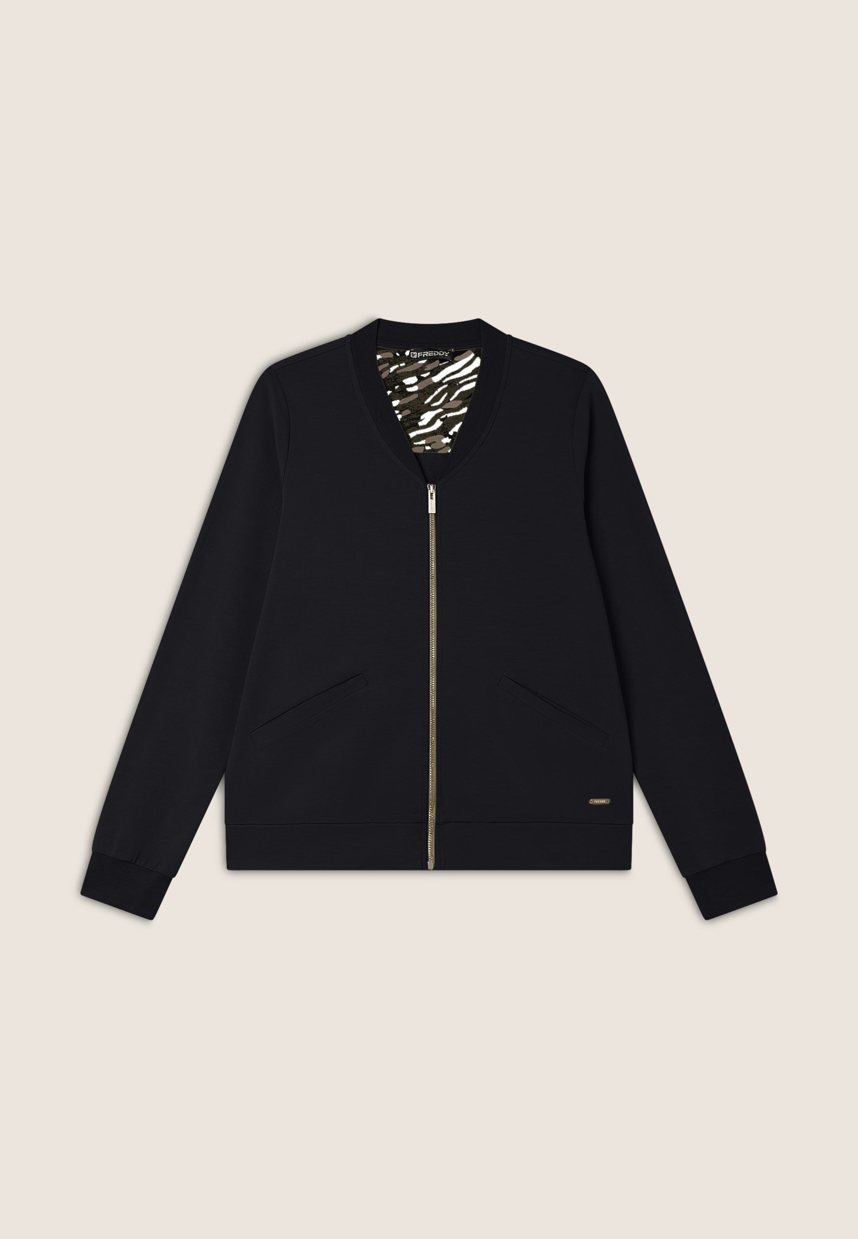 freddy-sweat-zip-bord-c-te-d-tails-animalier-jersey image 8