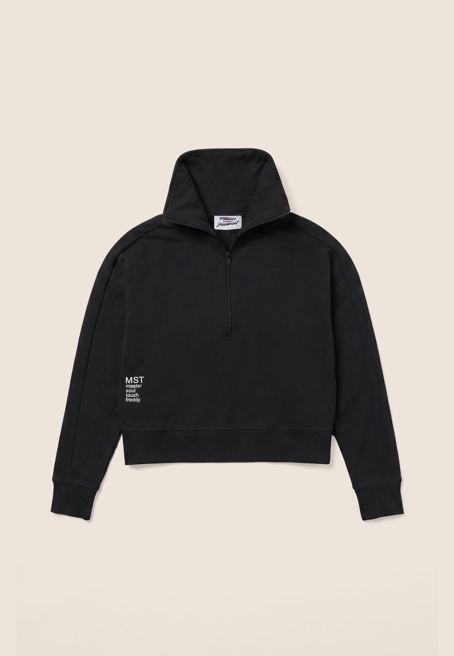 freddy-sweat-confort-femme-col-haut-demi-zip-cropped image 8