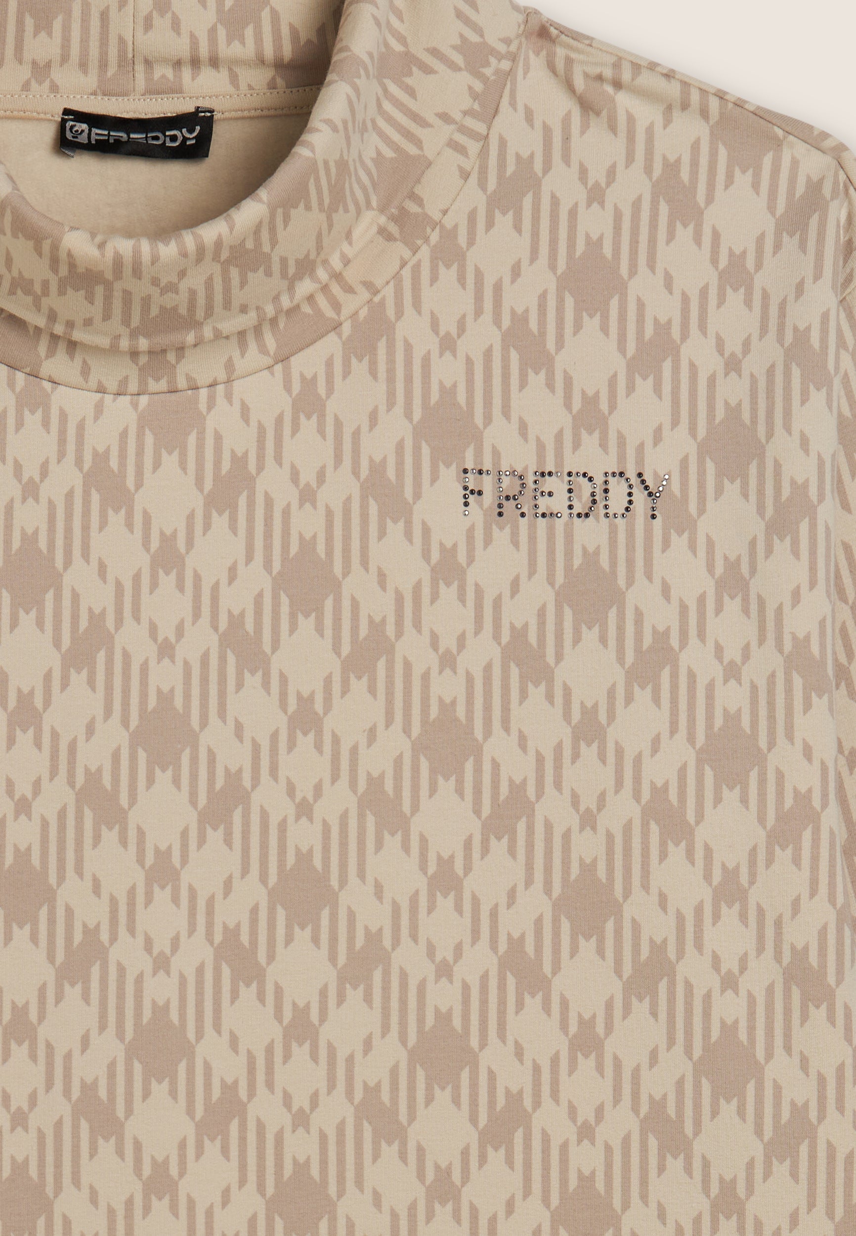 freddy-felpa-comfort-fit-imprim-all-over-col-haut-sans-poches image 7