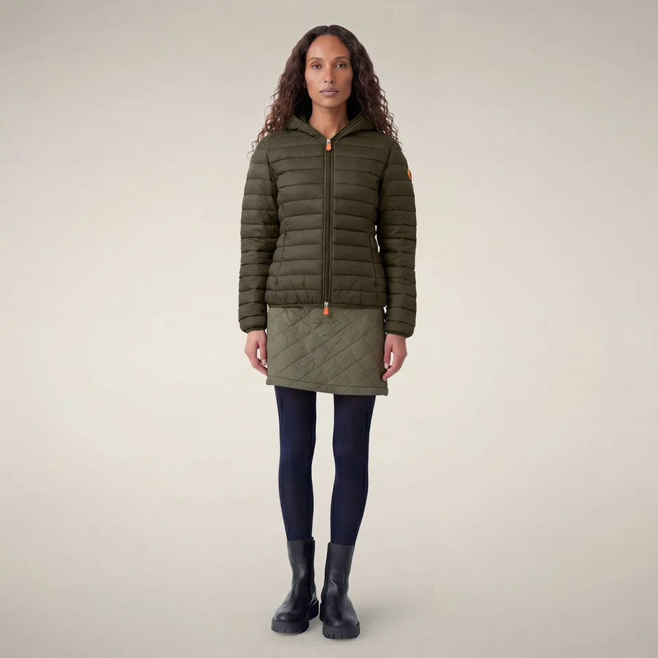 save-the-duck-daisy-doudoune-femme-vert-terra image 1