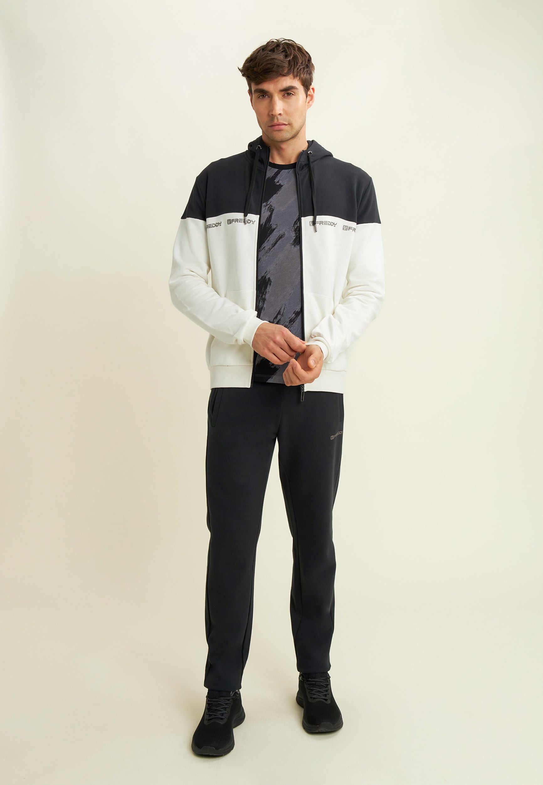 freddy-t-shirt-homme-imprim-pennellata-100-coton image 2