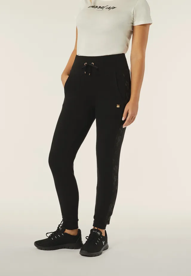 freddy-pantalon-molleton-viscose-tricot-avec-bandes-animalier image 1