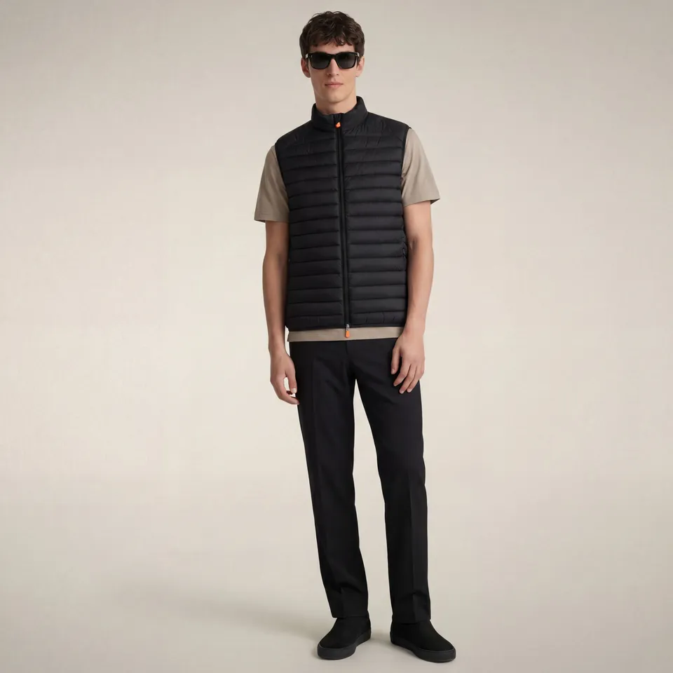 save-the-duck-adam-gilet-matelasse-homme-noir-slim image 1