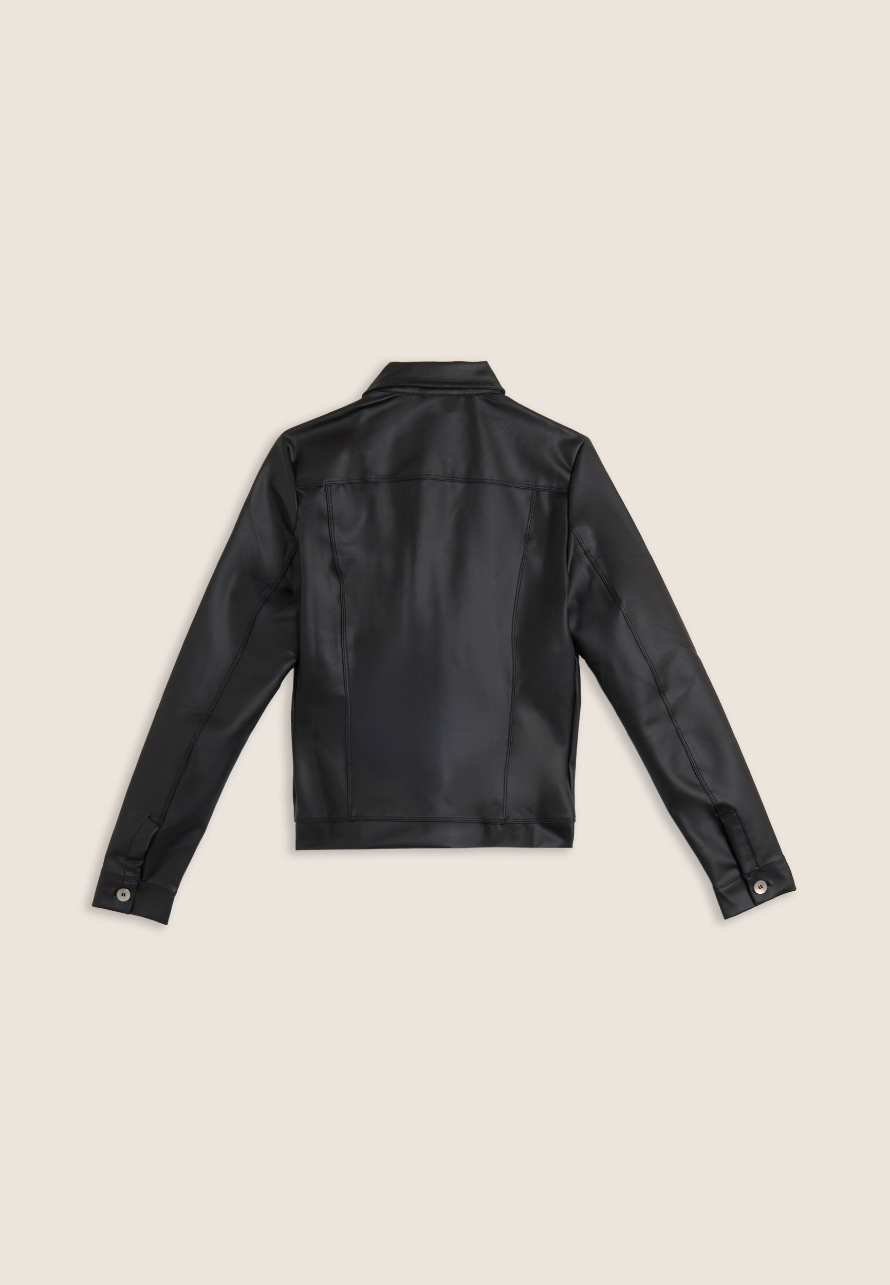 freddy-veste-trucker-femme-similipelle-coupe-courte image 2