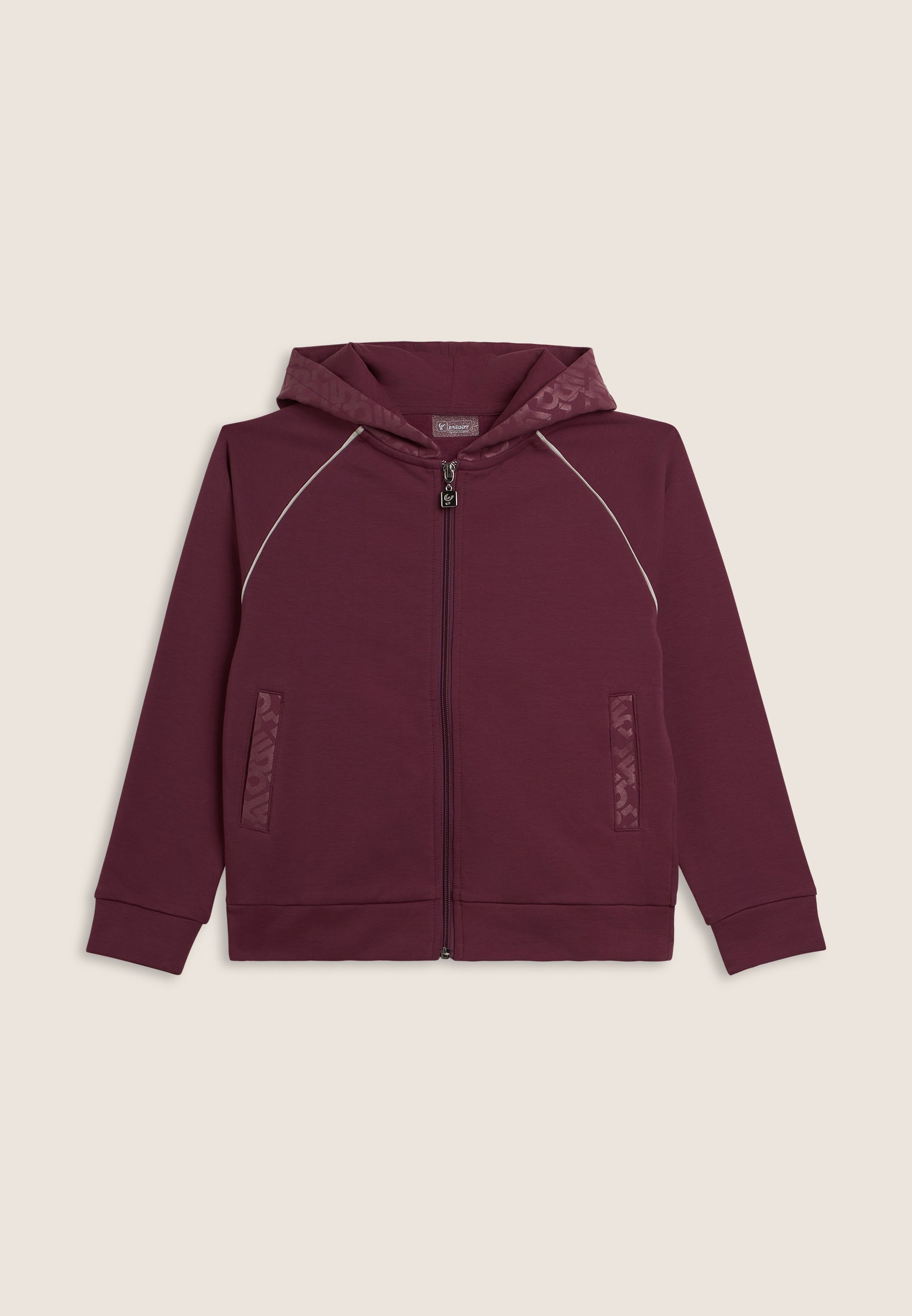 freddy-sweat-enfant-zip-capuche-logo-allover image 4