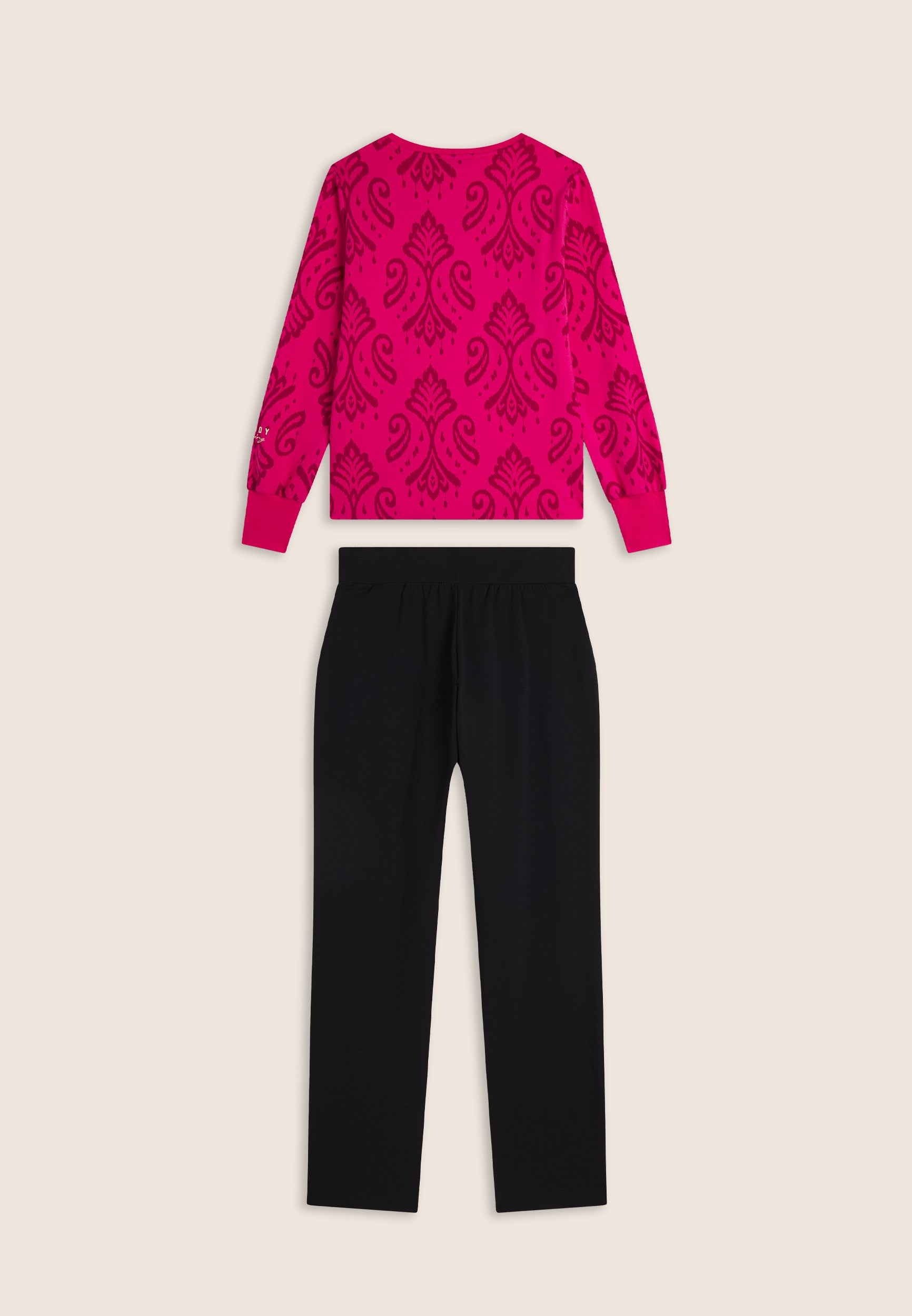 freddy-ensemble-femme-sweat-col-rond-pantalon-jersey-fleuri image 6
