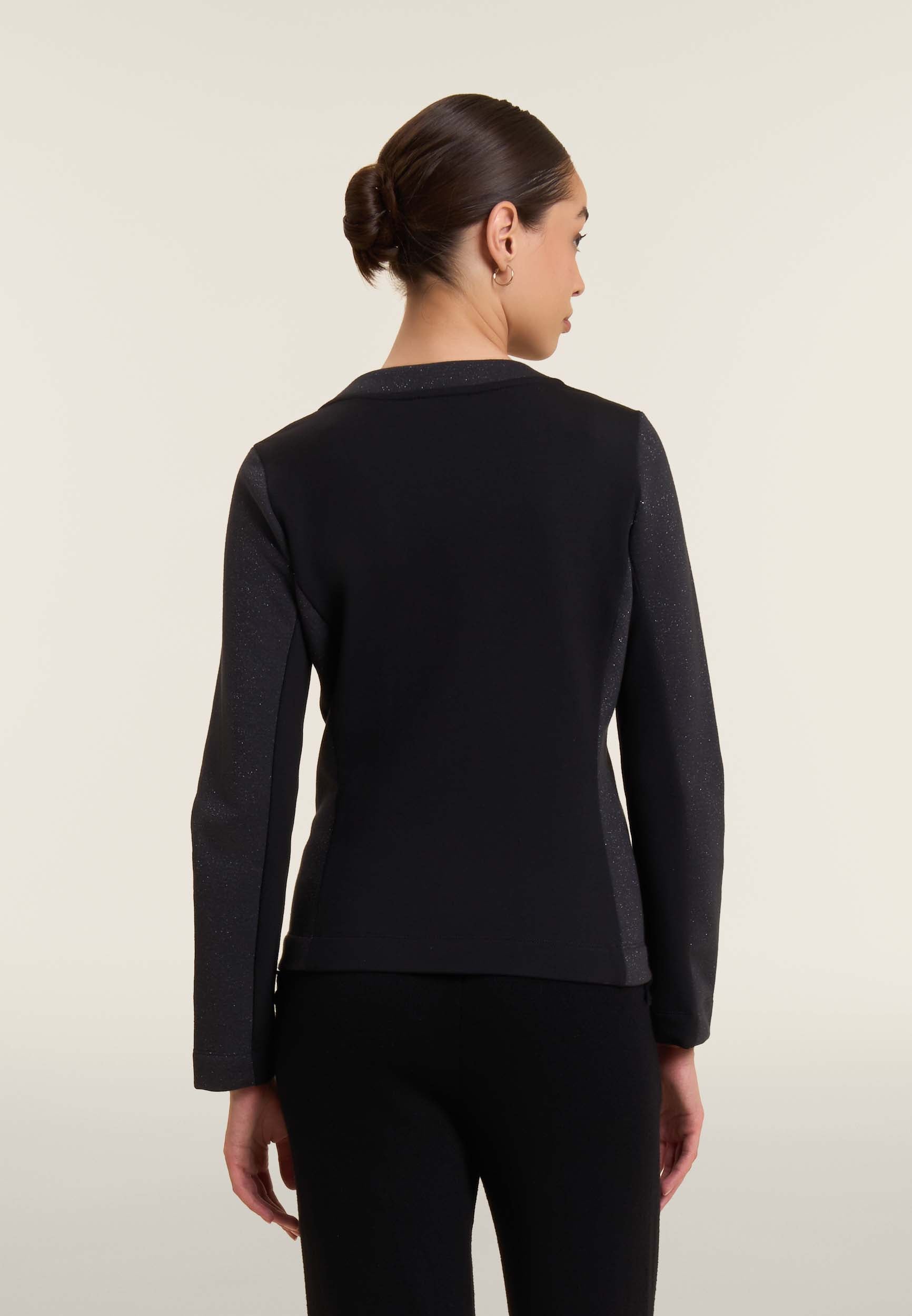 freddy-sweat-femme-full-zip-m-lange-lurex-devant-brillant image 3
