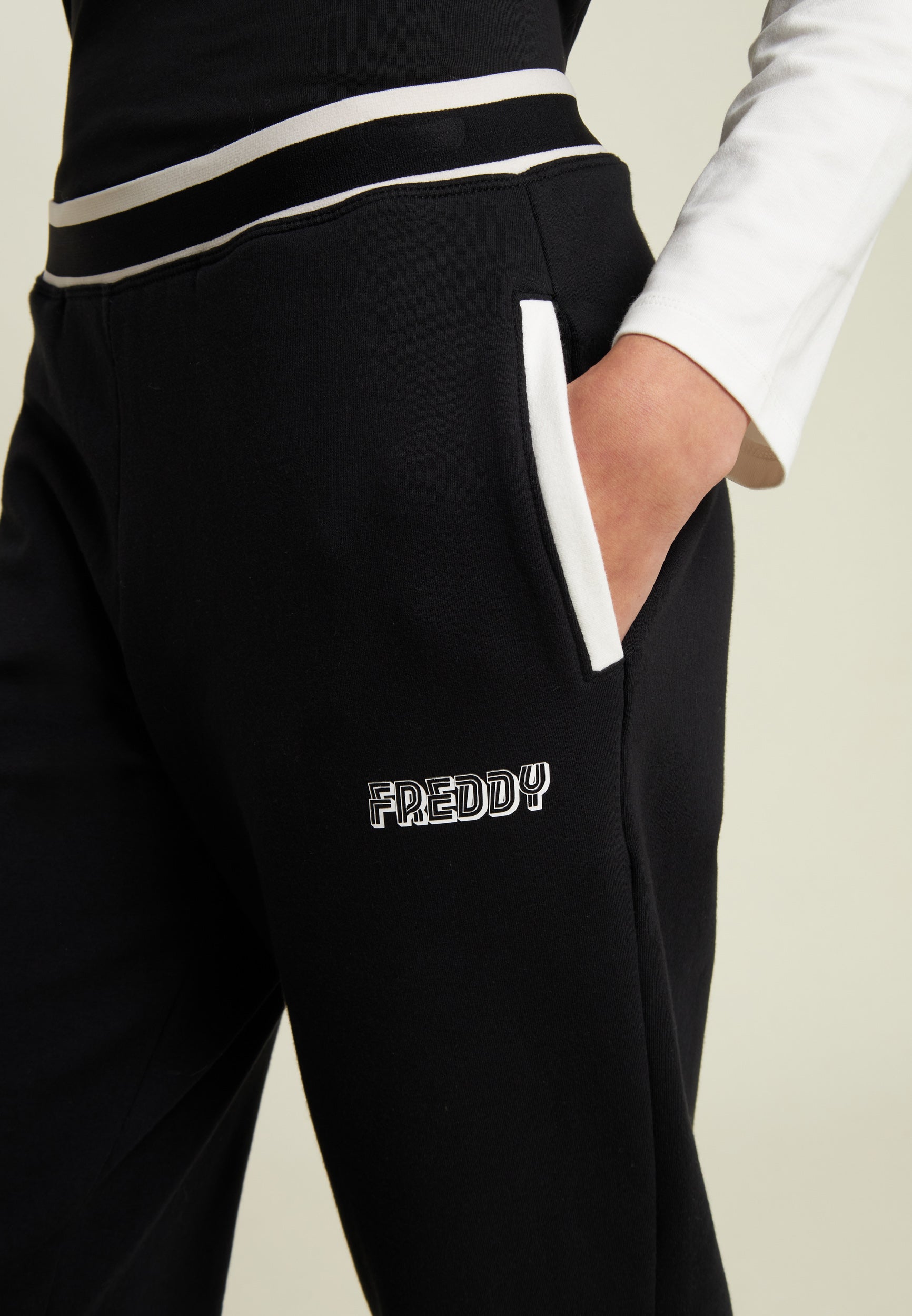 freddy-pantalon-jogging-regular-rayures-sport-chic image 4