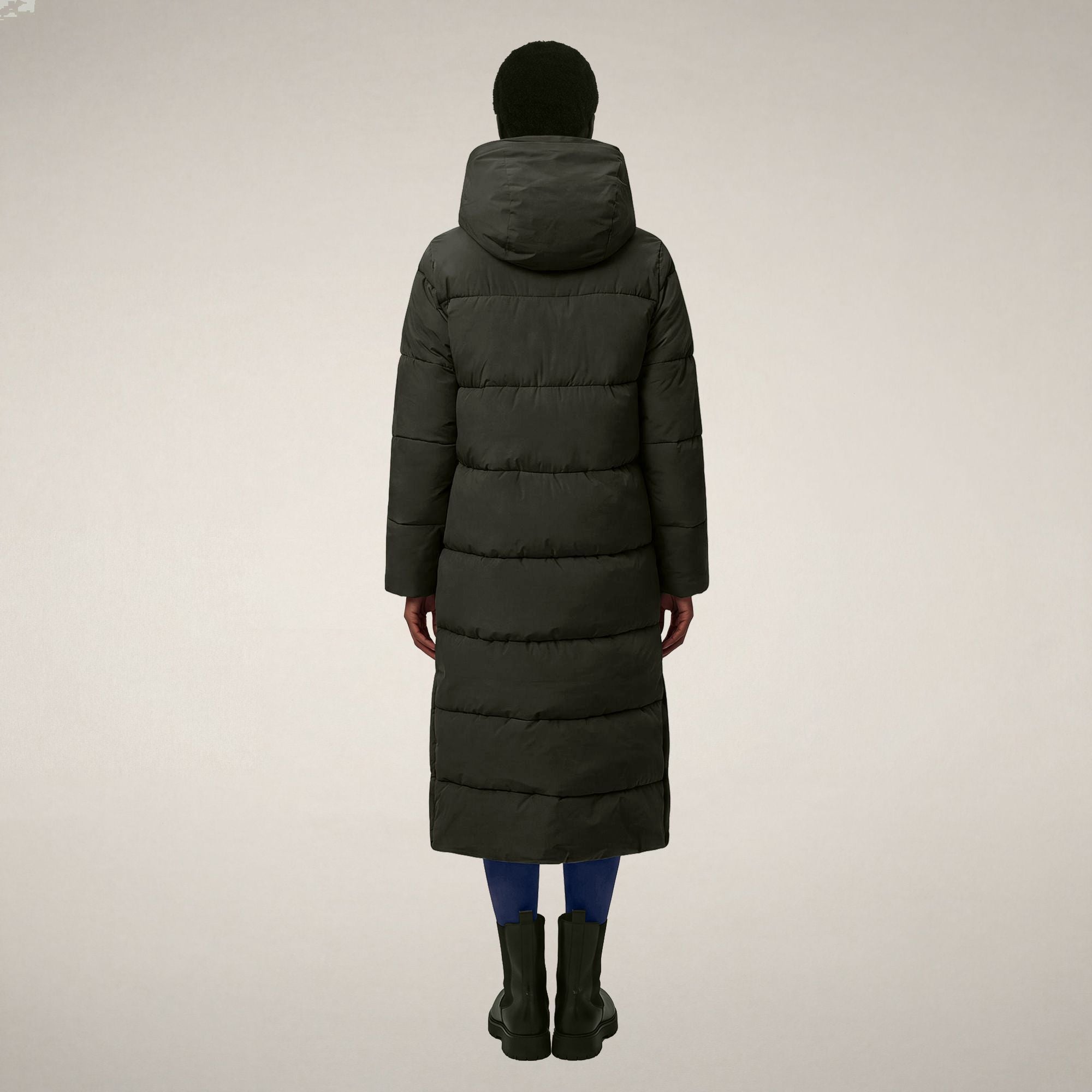 save-the-duck-zendaya-parka-femme-vert-terre image 2