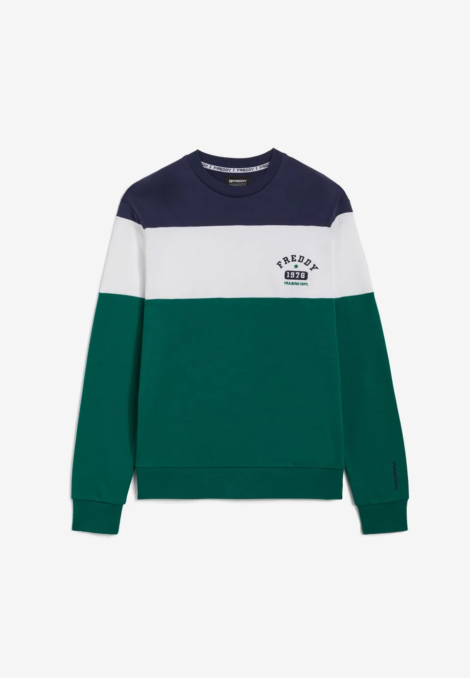 freddy-sweat-homme-col-rond-color-block-jersey image 1