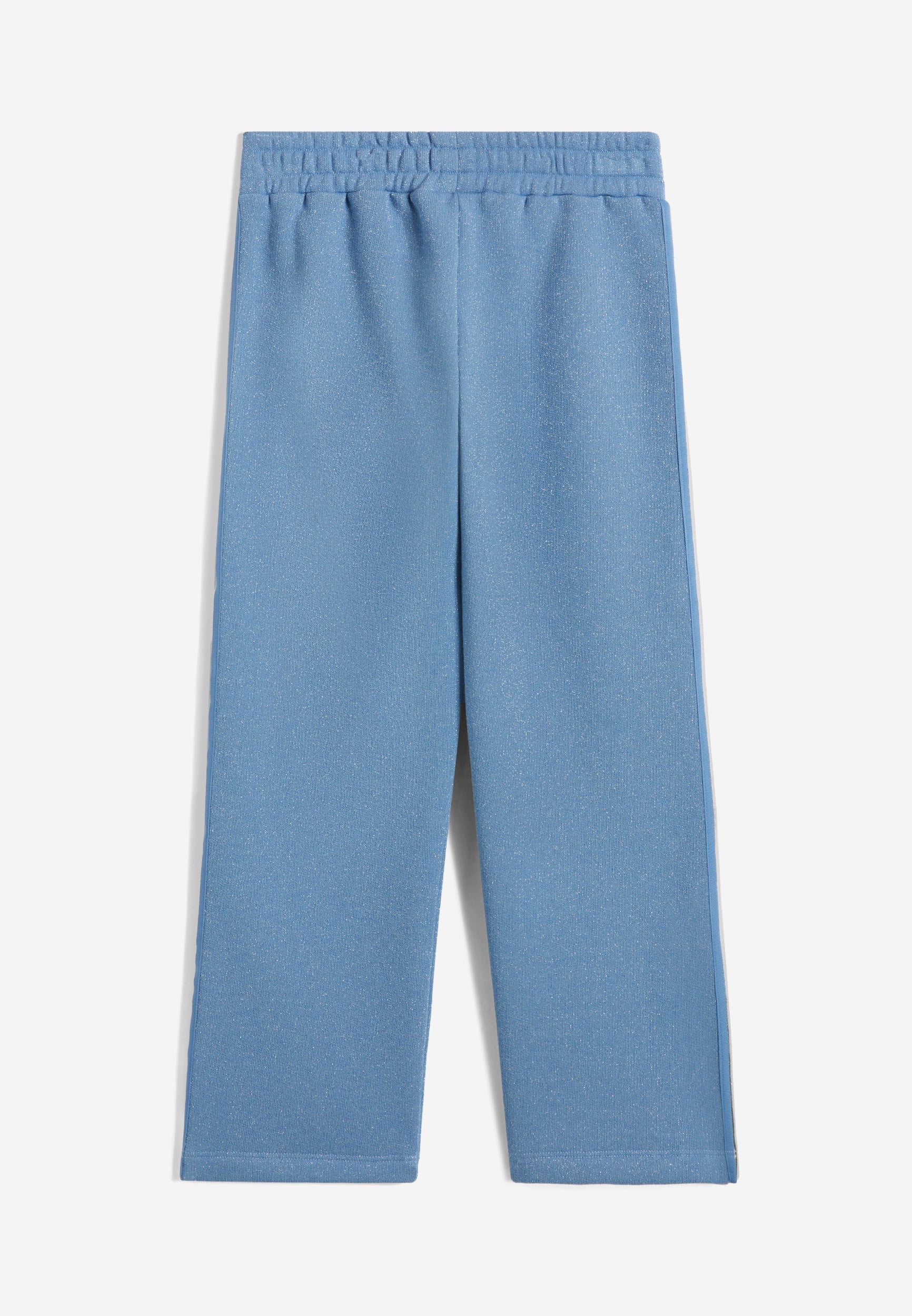 freddy-pantalon-fille-coton-lurex-jambe-droite-logo-argent image 2