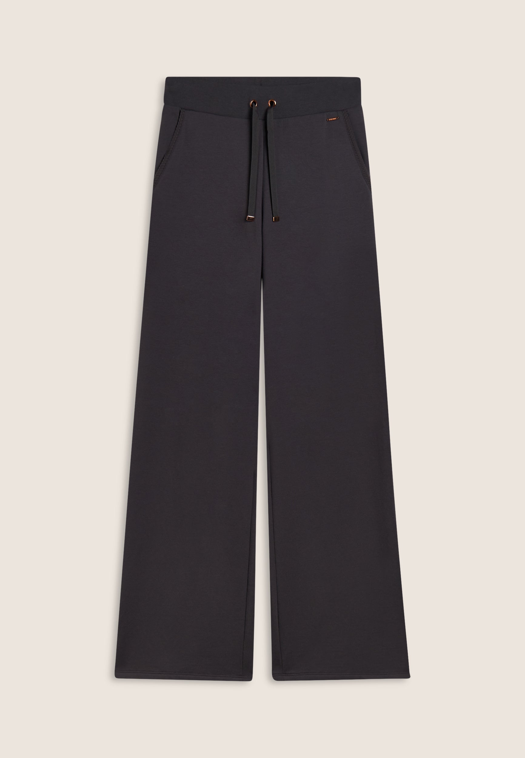 freddy-pantalon-wide-leg-femme-en-molleton-de-modal-micro-tresses image 5
