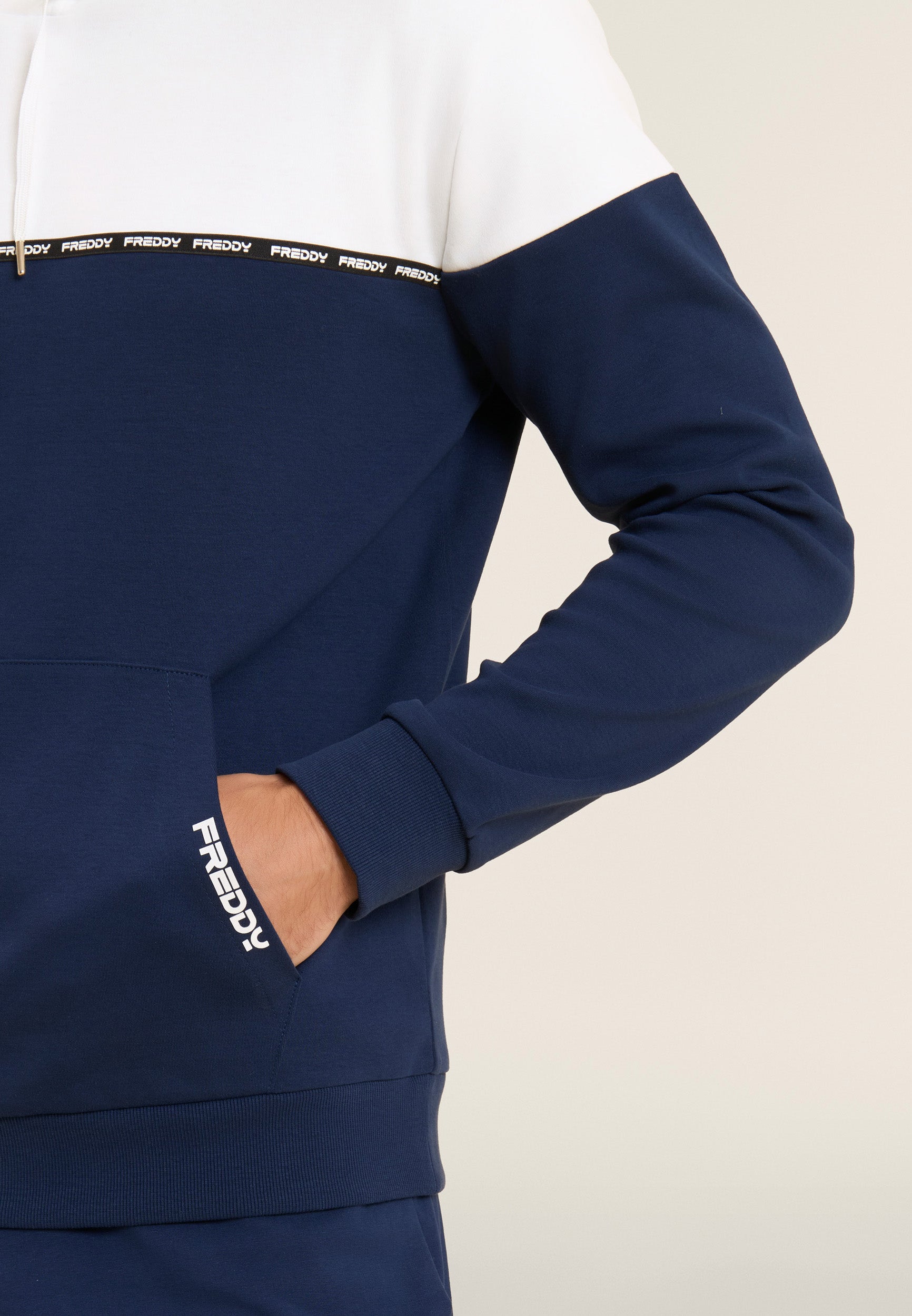 freddy-sweat-capuche-colour-block-100-coton-interlock image 4