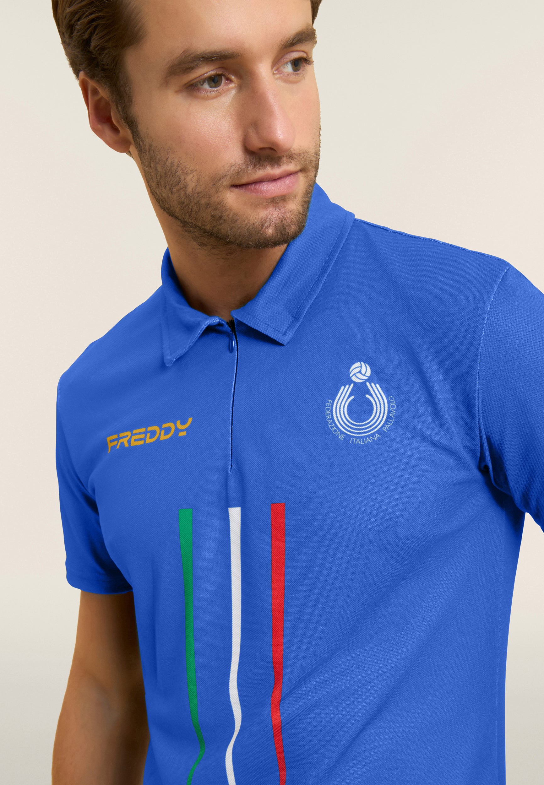 freddy-polo-homme-fipav-arbitre-double-piqu-zip image 4