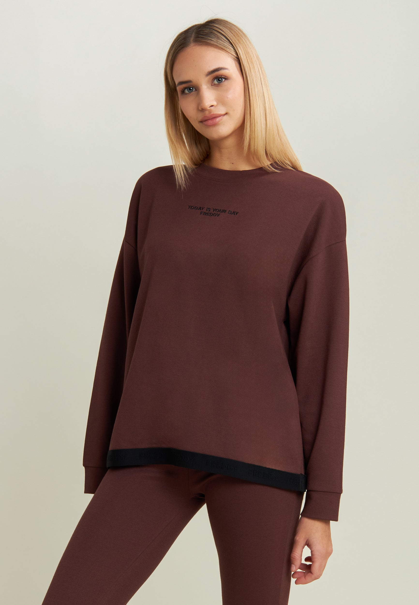freddy-felpa-donna-sweatshirt-femme-today-is-your-day-bande-logot-e image 1