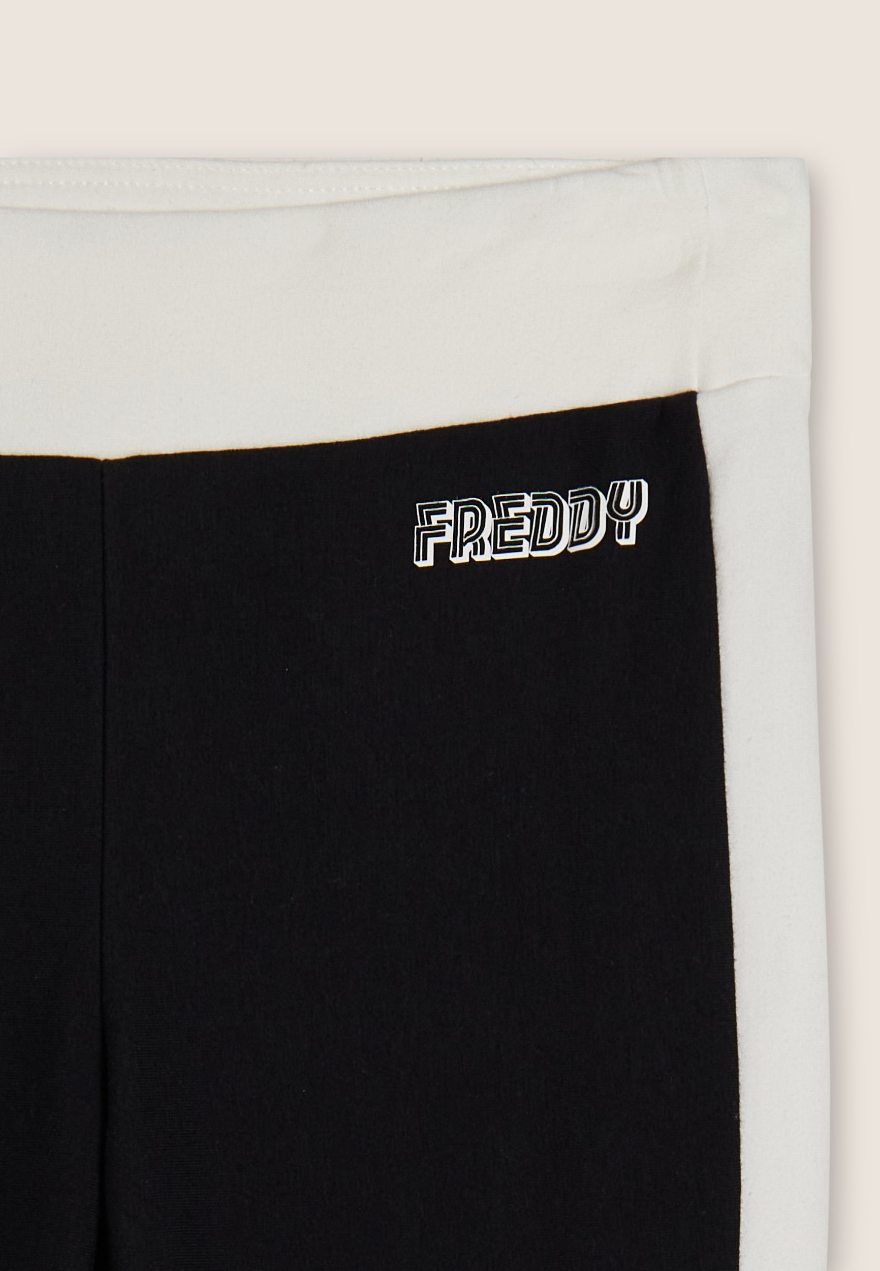 freddy-pantalon-slim-flare-molleton-bandes-lat-rales image 3