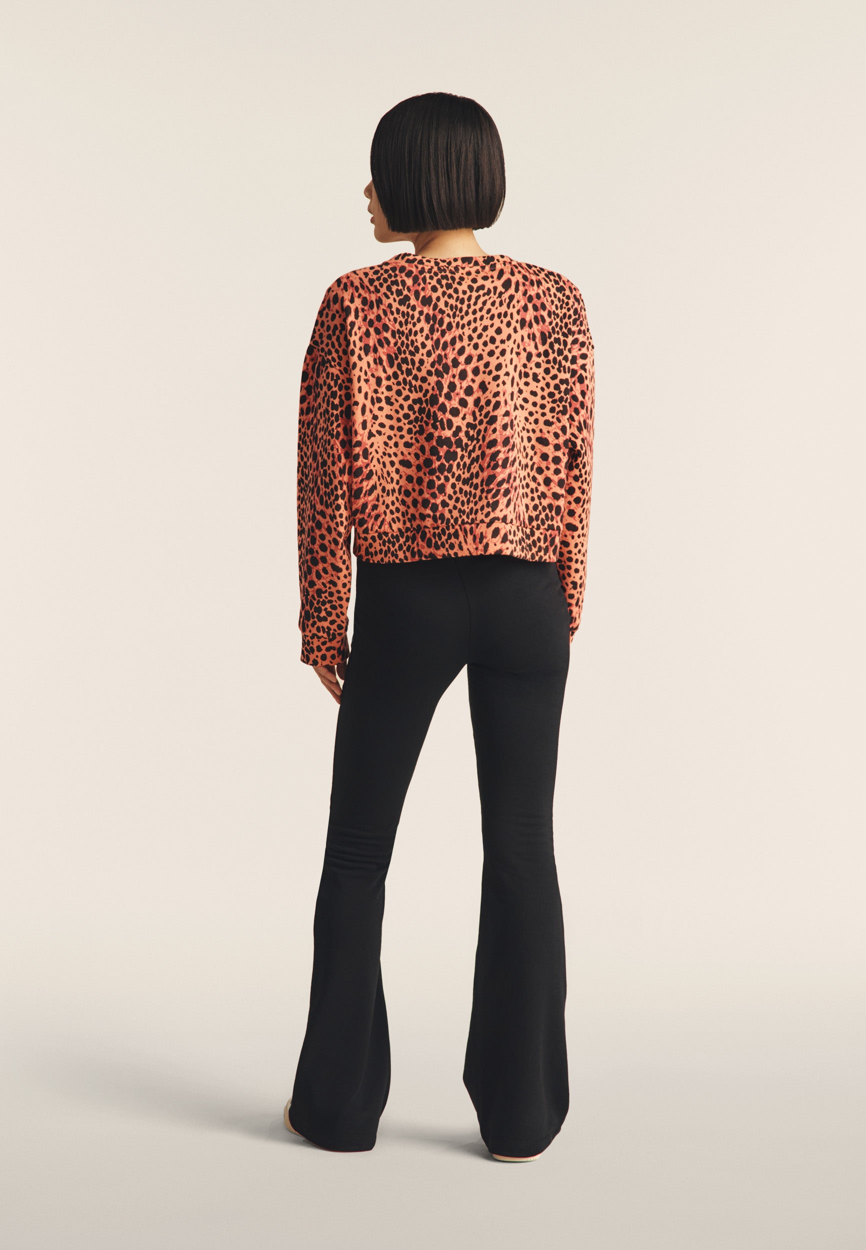 freddy-felpa-cropped-comfort-fit-animalier-sweat-french-terry-femme image 3