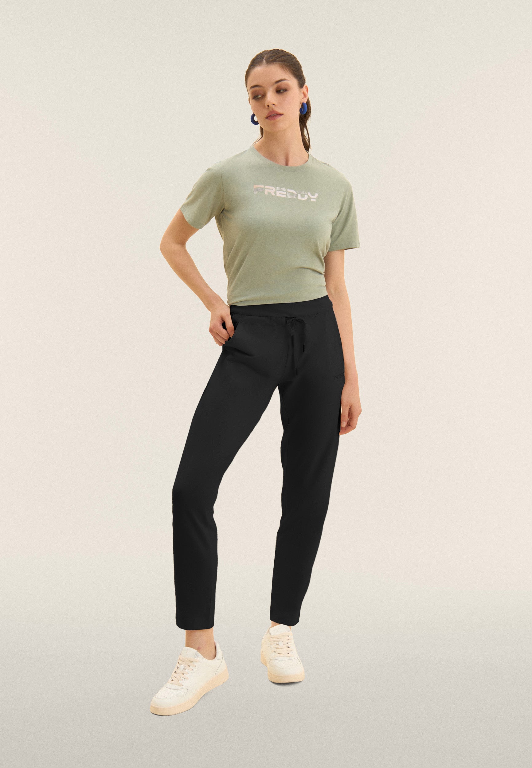 freddy-pantalon-sport-coulisse-jersey-stretch-coton image 2