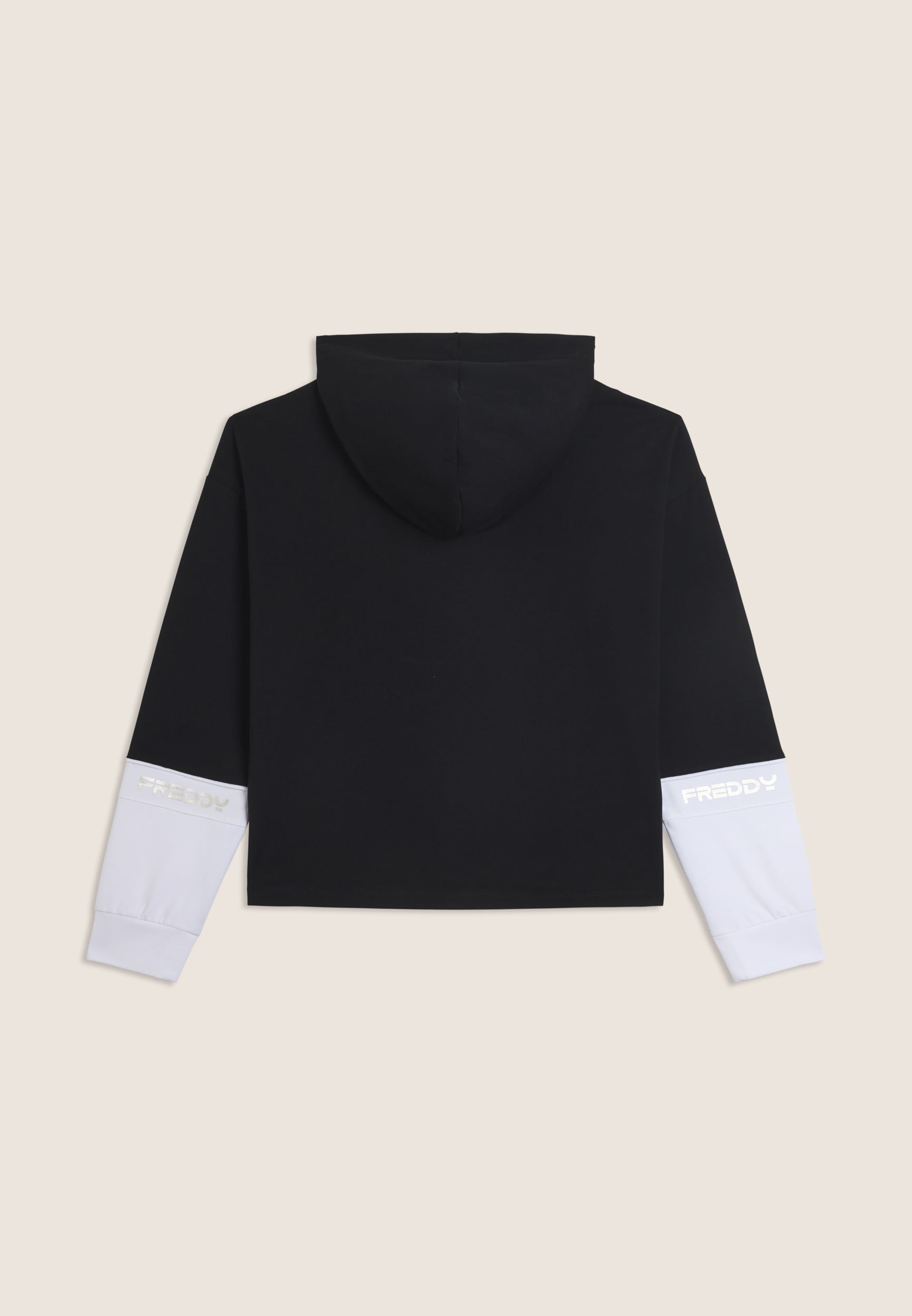 freddy-sweat-capuche-mov-colour-block-coton-stretch image 2