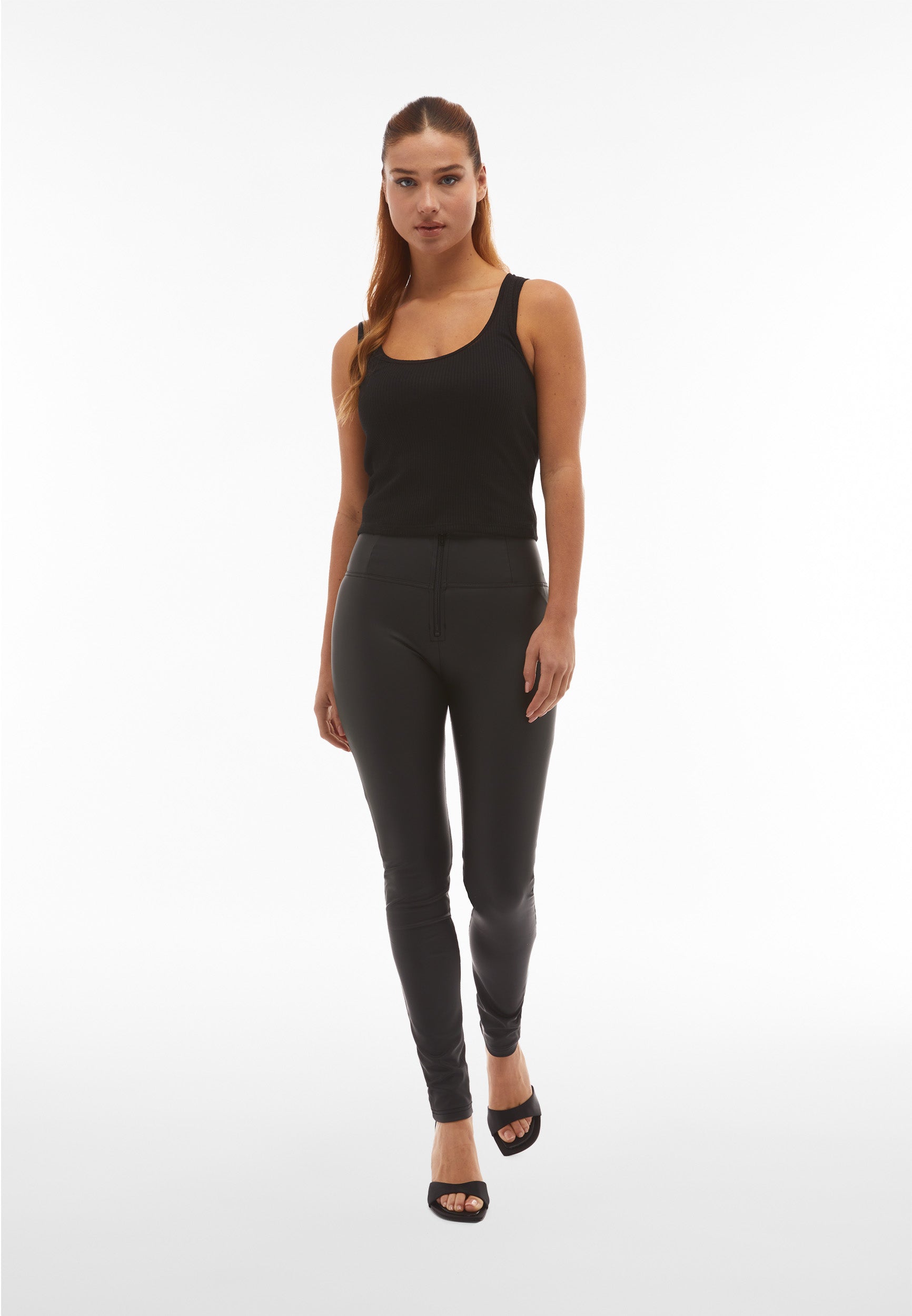 freddy-wr-up-pantalon-push-up-skinny-taille-haute-zip-similicuir image 2