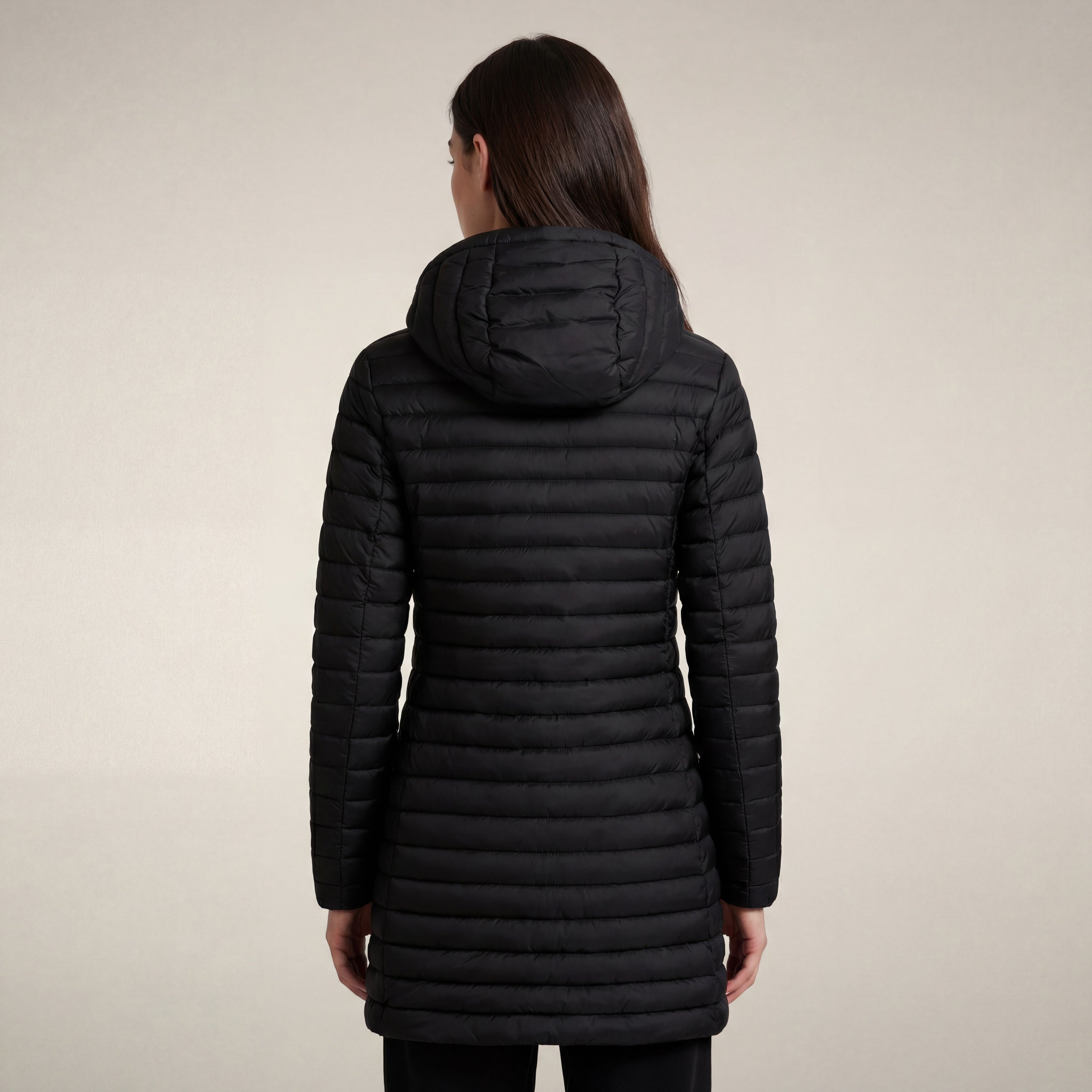 save-the-duck-bryanna-doudoune-longue-femme-noire-slim image 2