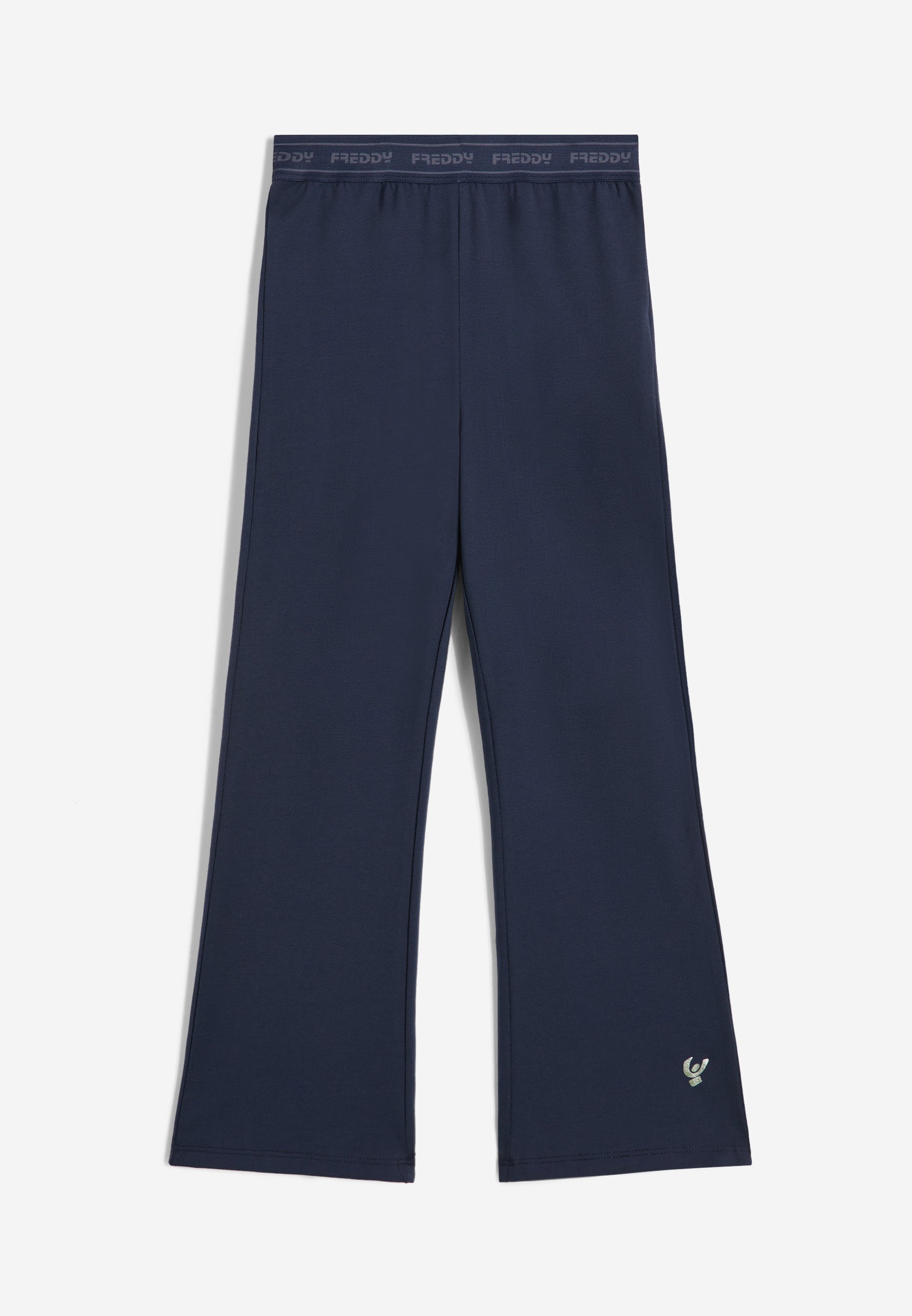 freddy-pantalon-flare-fille-molleton-stretch-taille-logot-e image 7