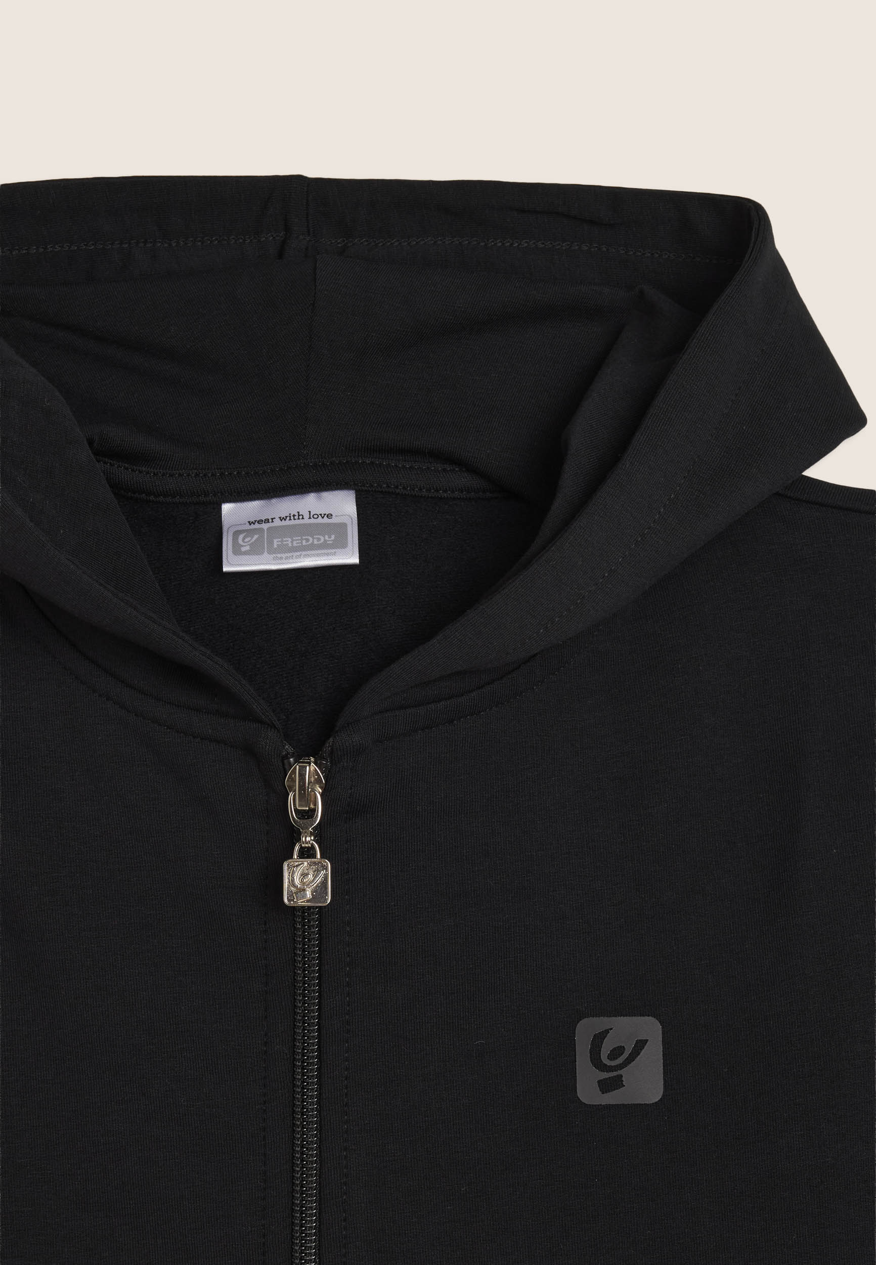 freddy-surv-tement-junior-fille-full-zip-capuche-poches-kangourou image 3