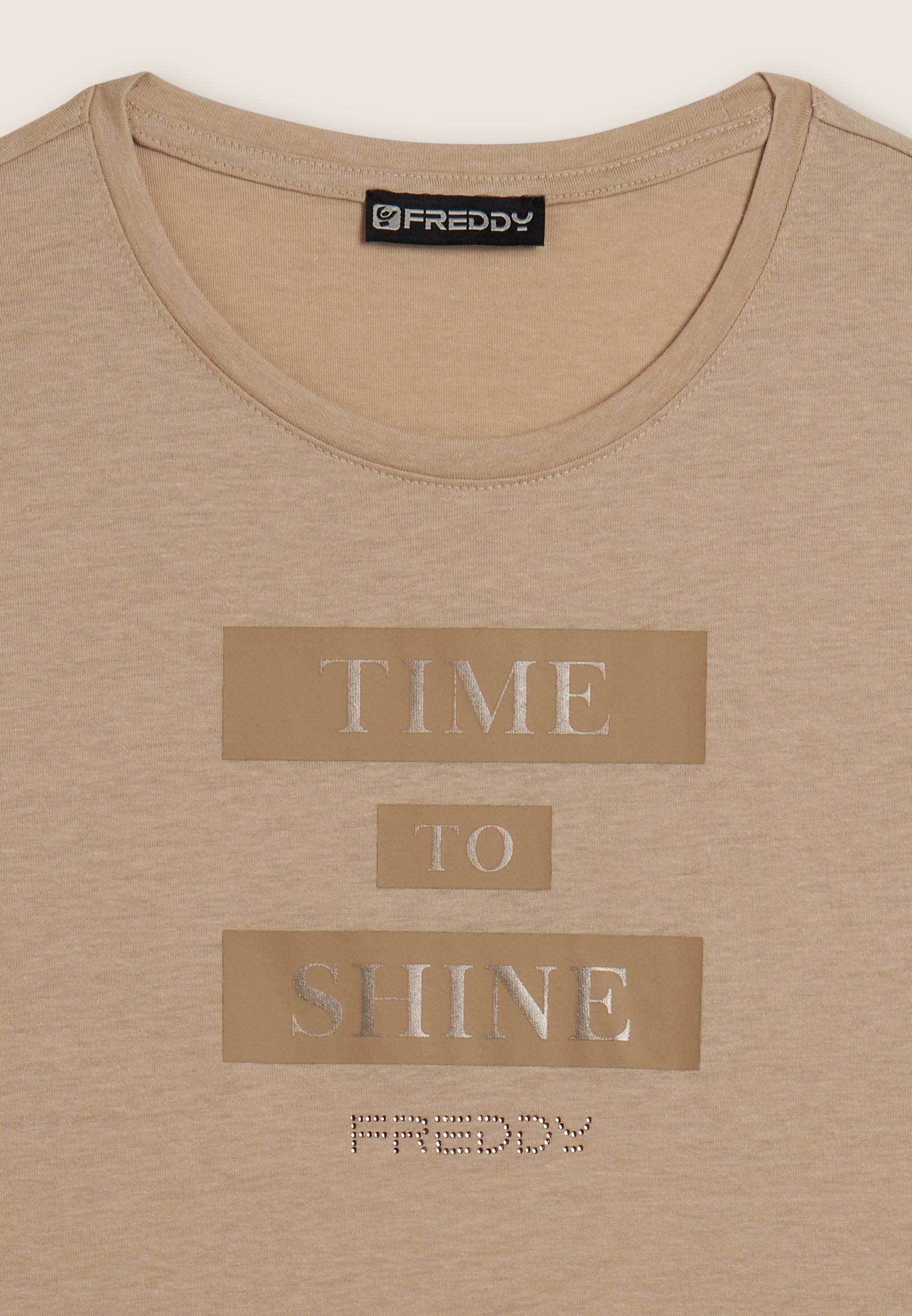 freddy-t-shirt-femme-time-to-shine-graphique-strass image 7