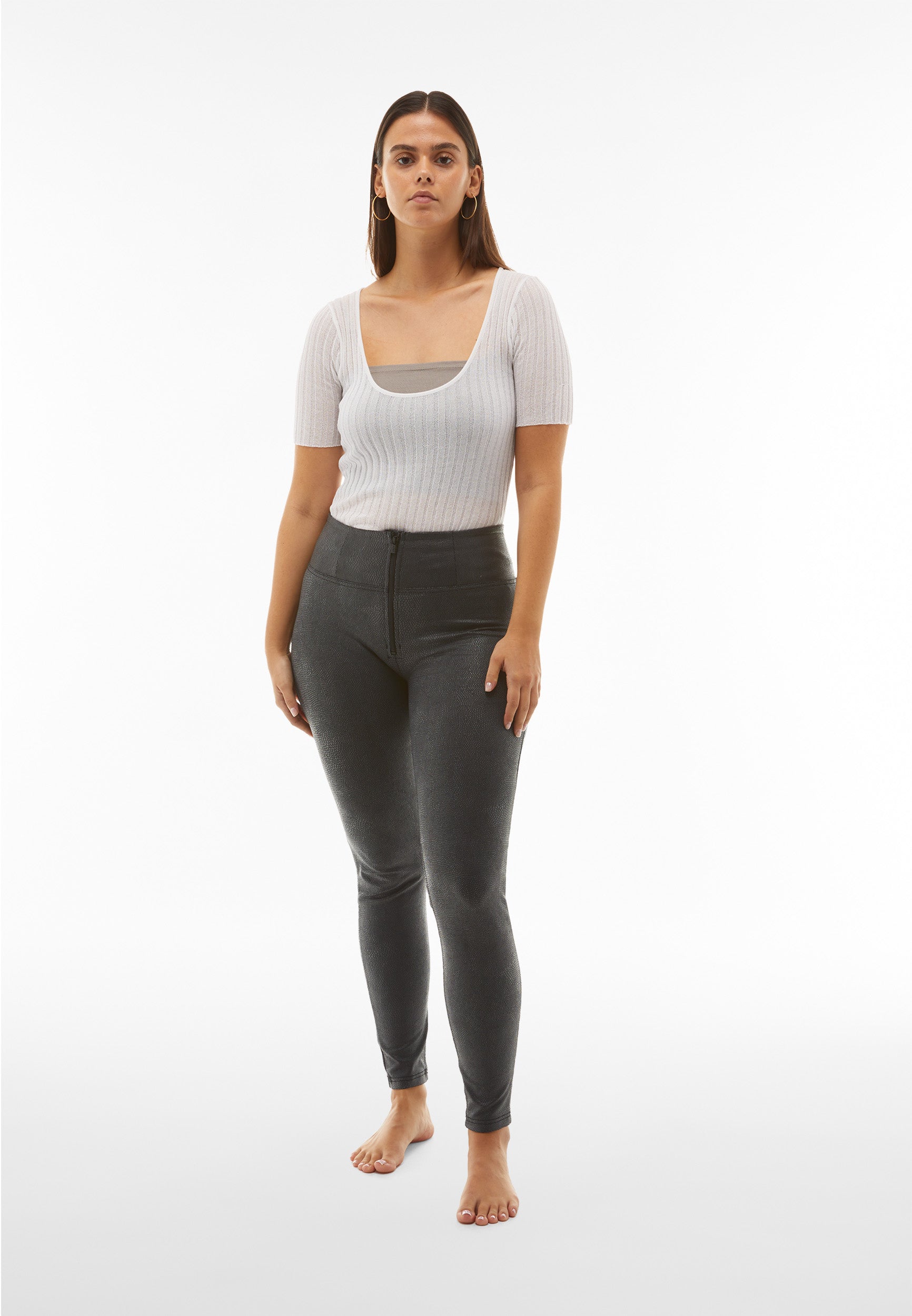 freddy-wr-up-pantalon-push-up-superskinny-taille-haute-simili-cuir-reptile image 2