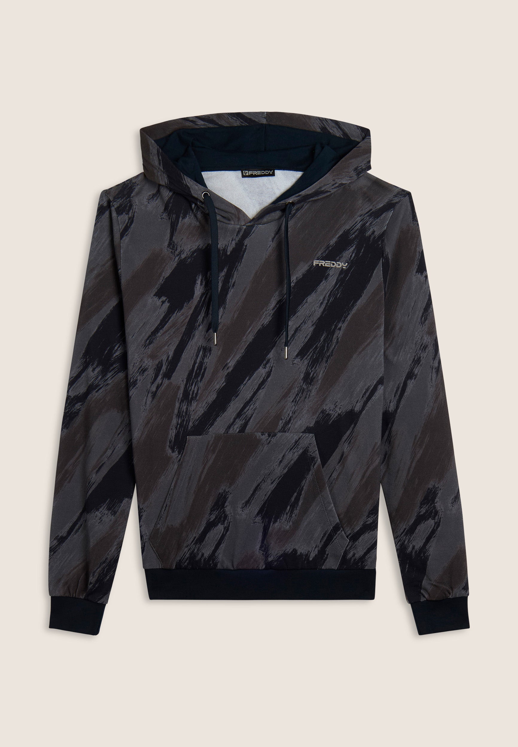 sweat-homme-freddy-capuche-all-over-poche-kangourou image 8