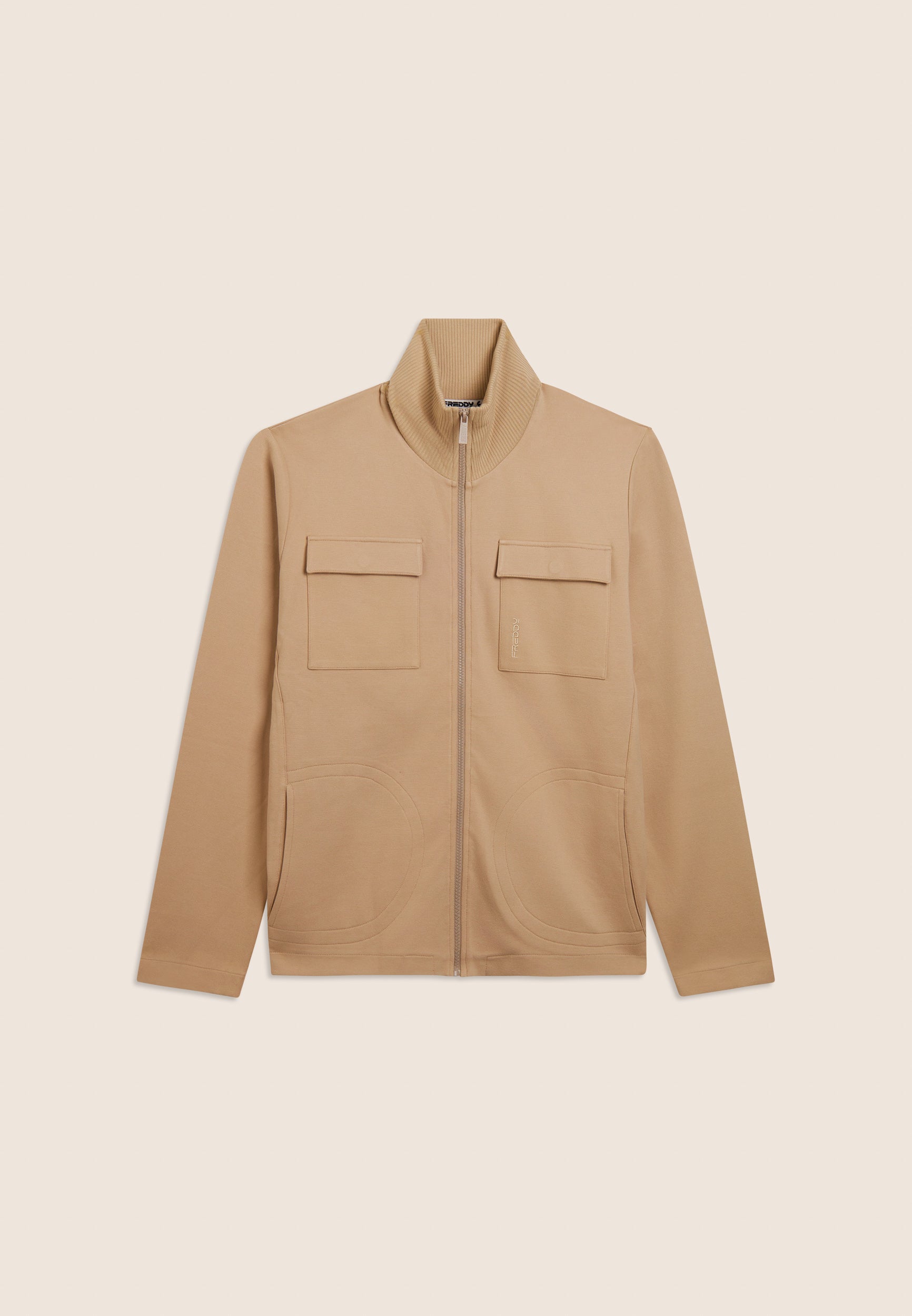 freddy-felpa-full-zip-homme-col-haut-viscose-stretch image 4