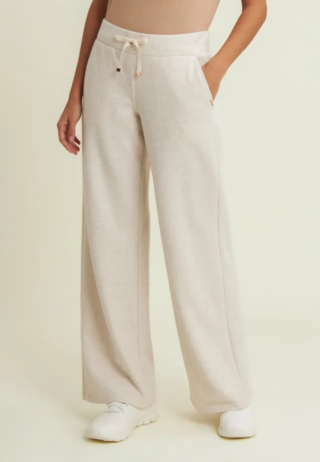 freddy-pantalon-femme-wide-leg-effet-tricot image 1