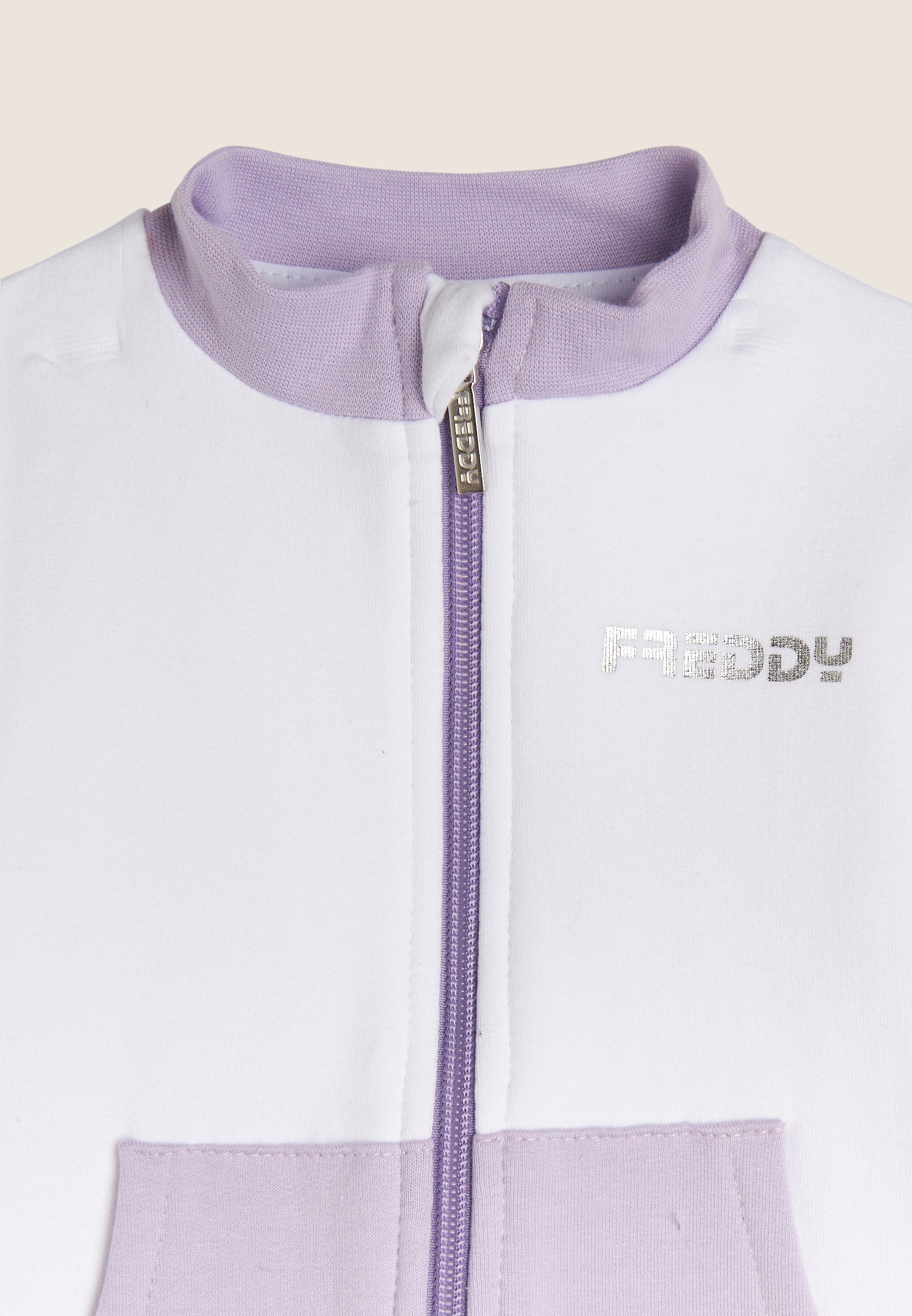 freddy-tuta-baby-coton-lastique-logo-argent-full-zip image 3