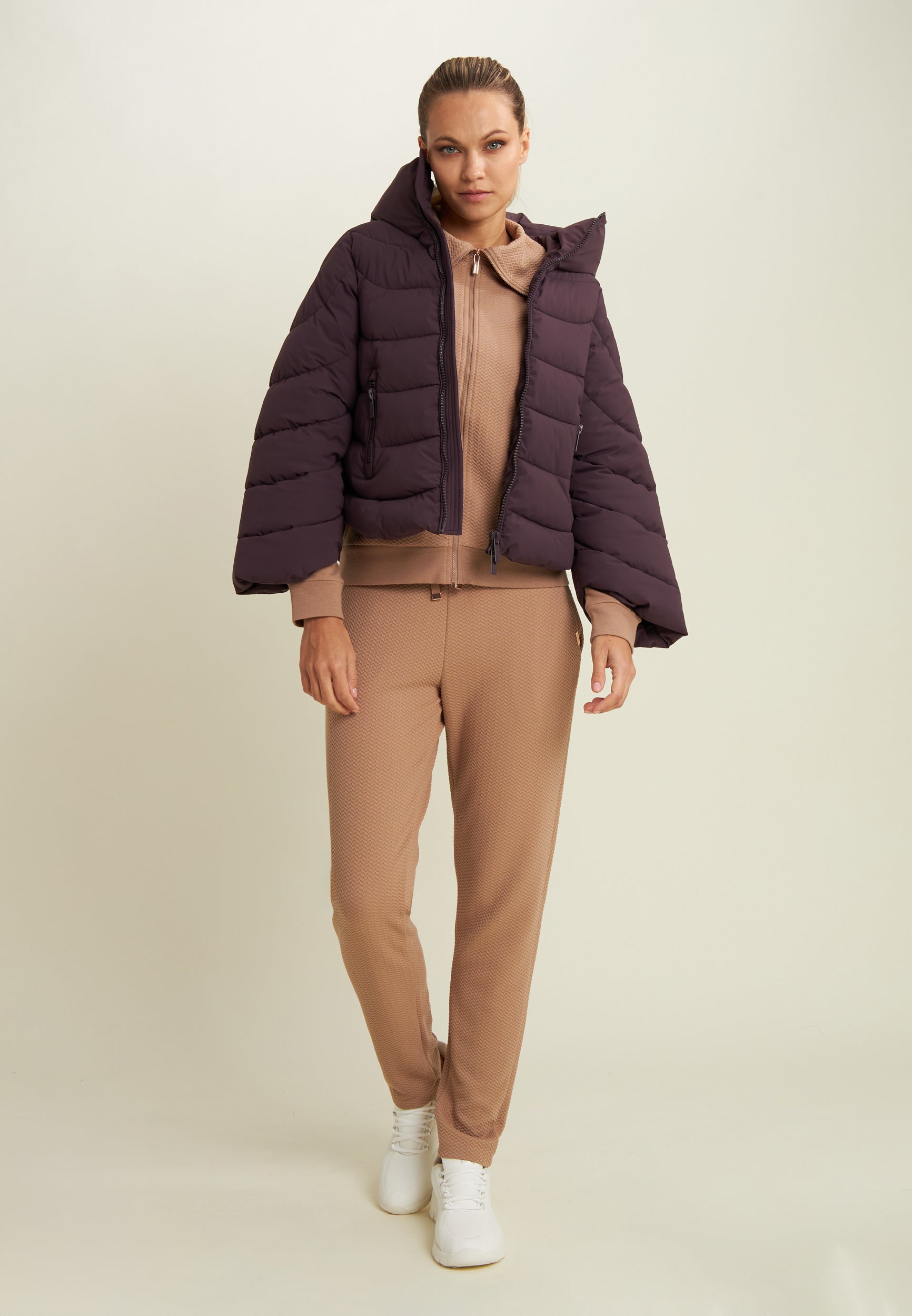 freddy-sweat-femme-full-zip-col-haut-micro-tresses image 2