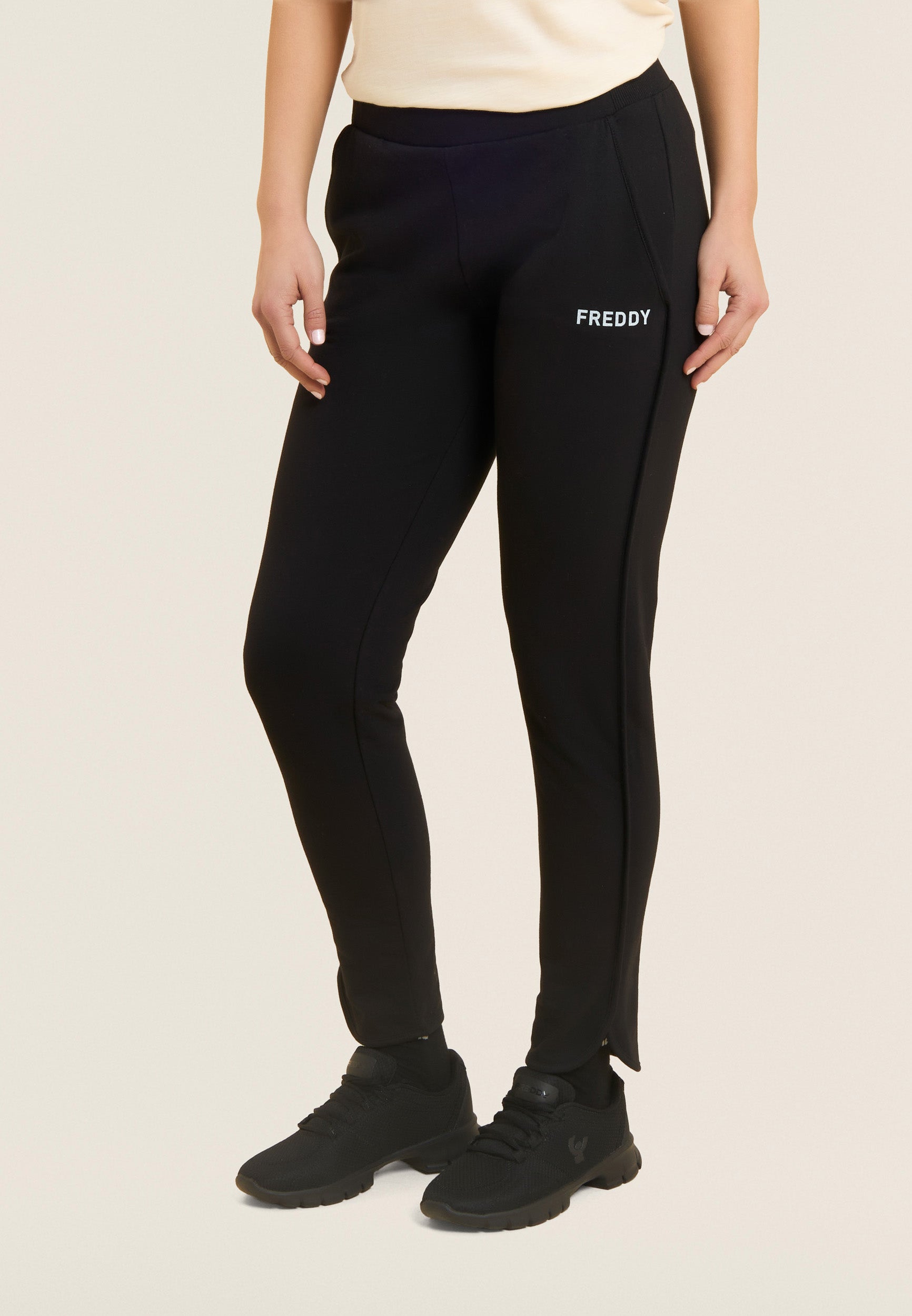 freddy-pantalon-7-8-french-terry-taille-sculptante-femme image 1