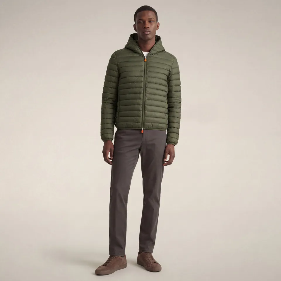 save-the-duck-donald-doudoune-capuche-homme-vert-olive image 1