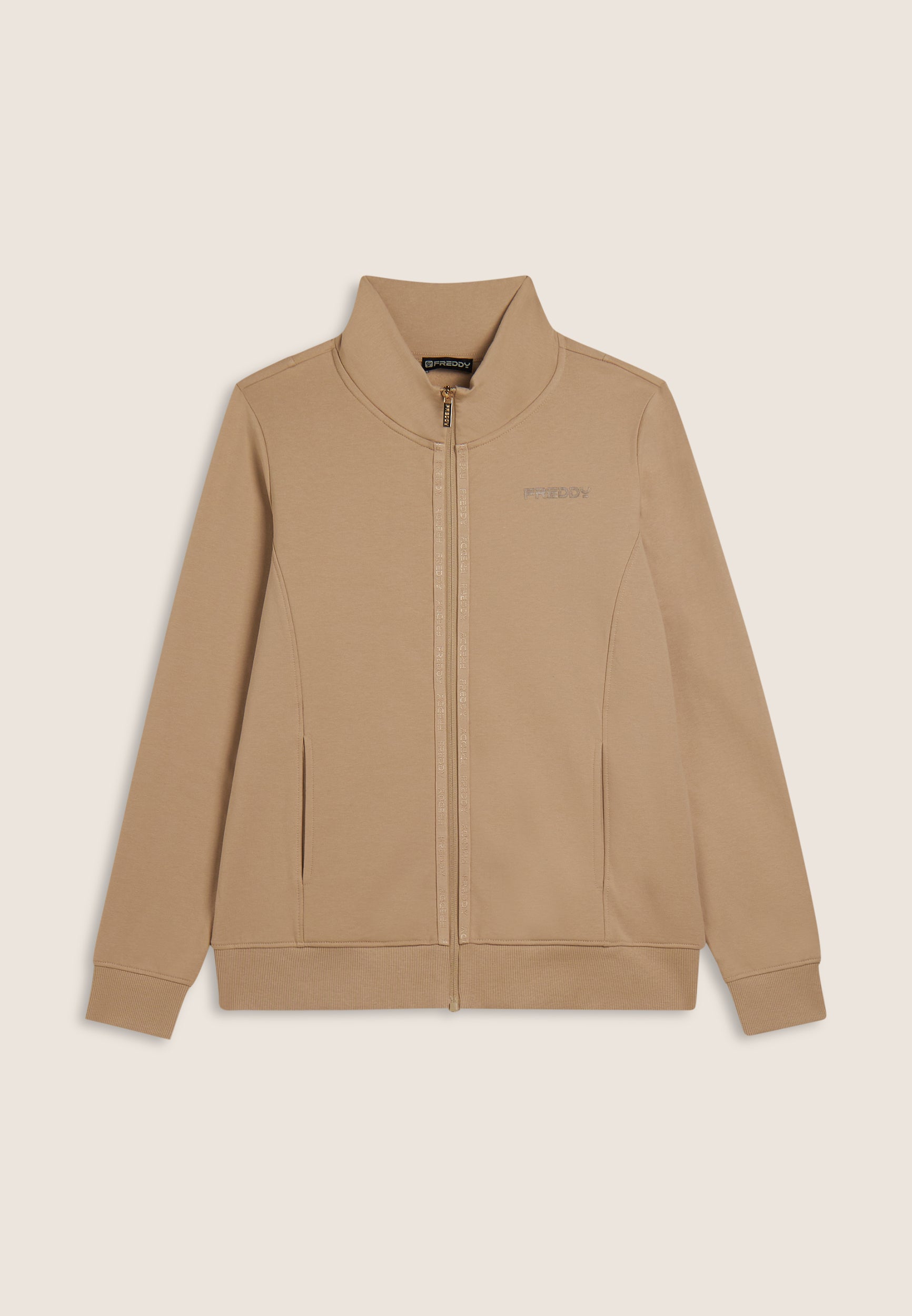 freddy-sweat-femme-full-zip-col-haut-logo-minimal image 5