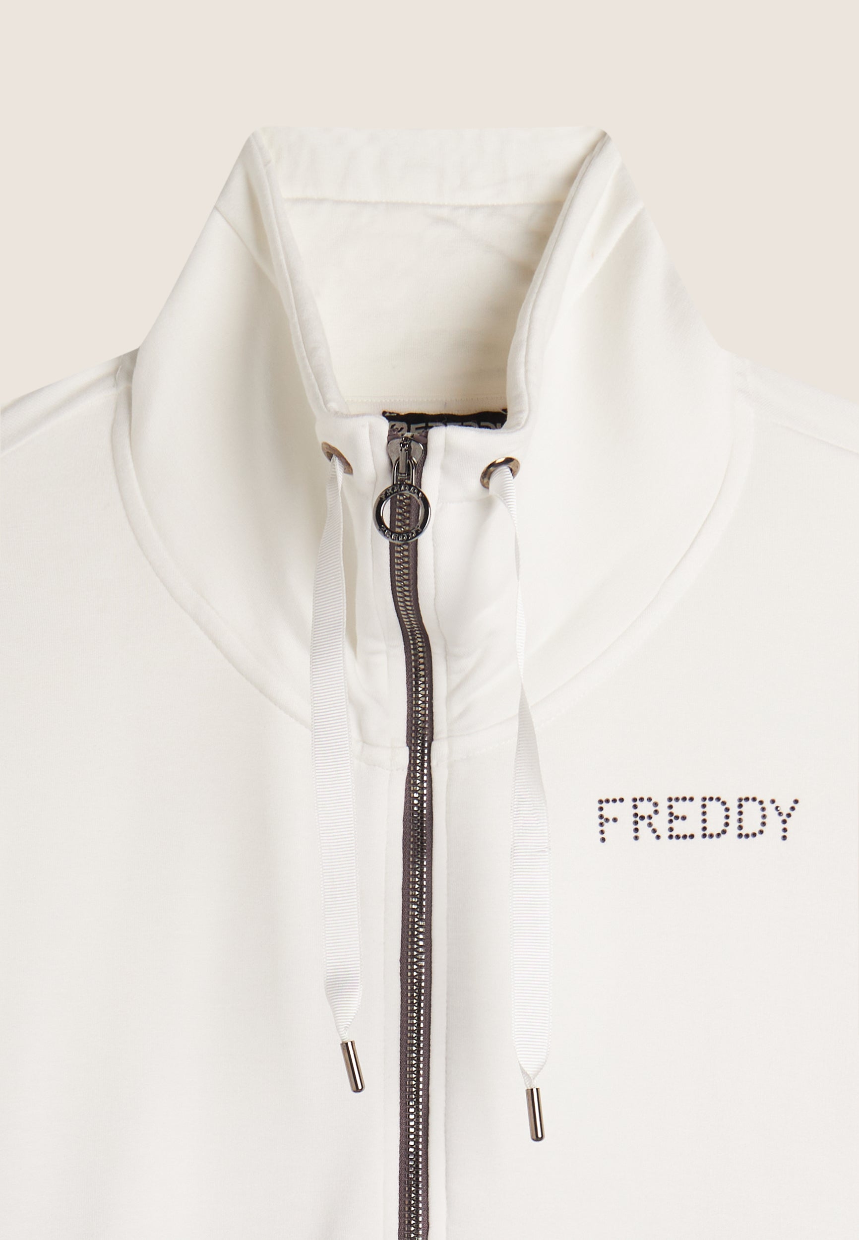 freddy-felpa-zip-femme-col-montant-bande-velours image 7