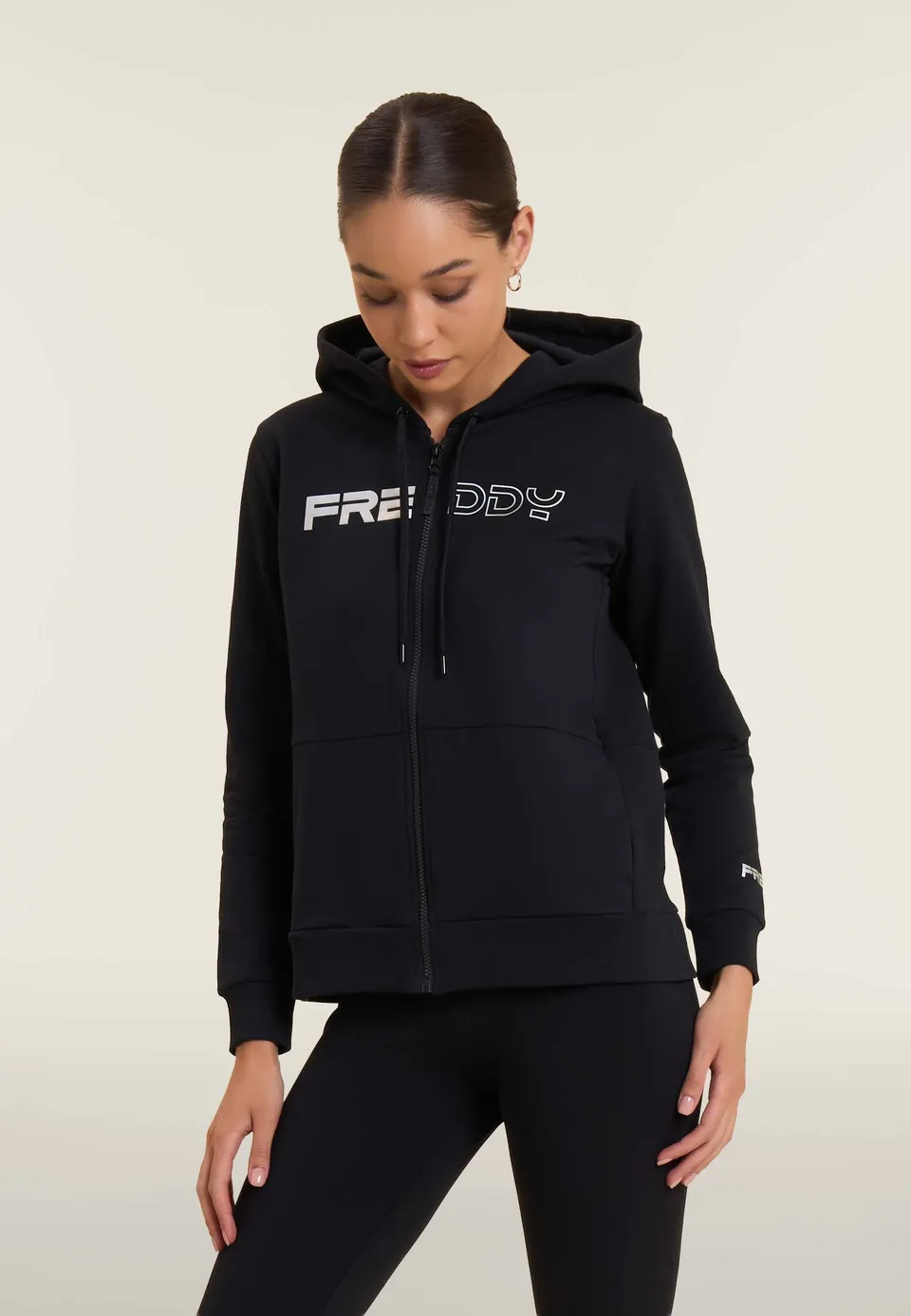 freddy-sweat-full-zip-capuche-logo-perl-comfort image 1