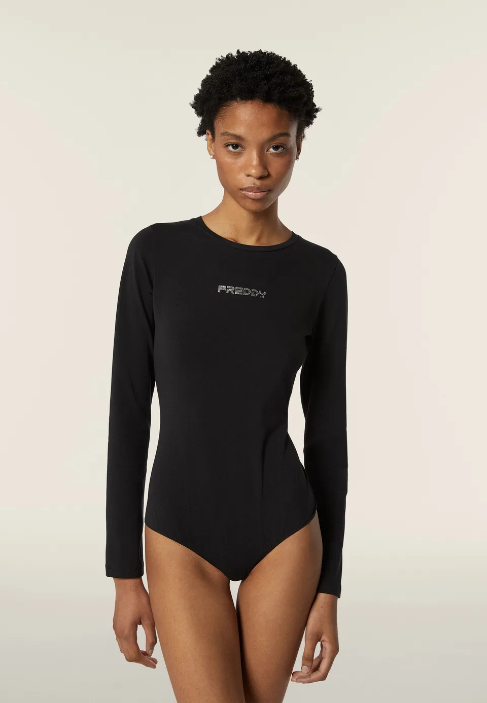 freddy-body-manches-longues-scollo-quadrato-jersey-strass image 1