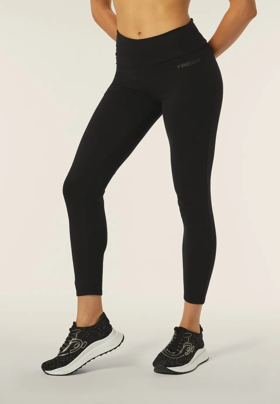 freddy-leggings-en-molleton-gratt-avec-logo-clout-lat-ral image 1