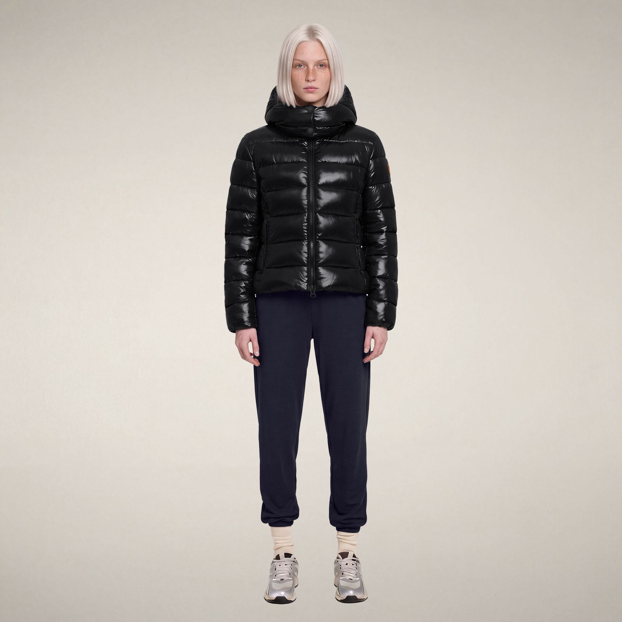 save-the-duck-cosmary-doudoune-femme-noir-laque-slim image 1