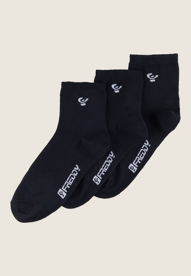 freddy-lot-3-socquettes-femme-m-lange-coton-respirant image 1