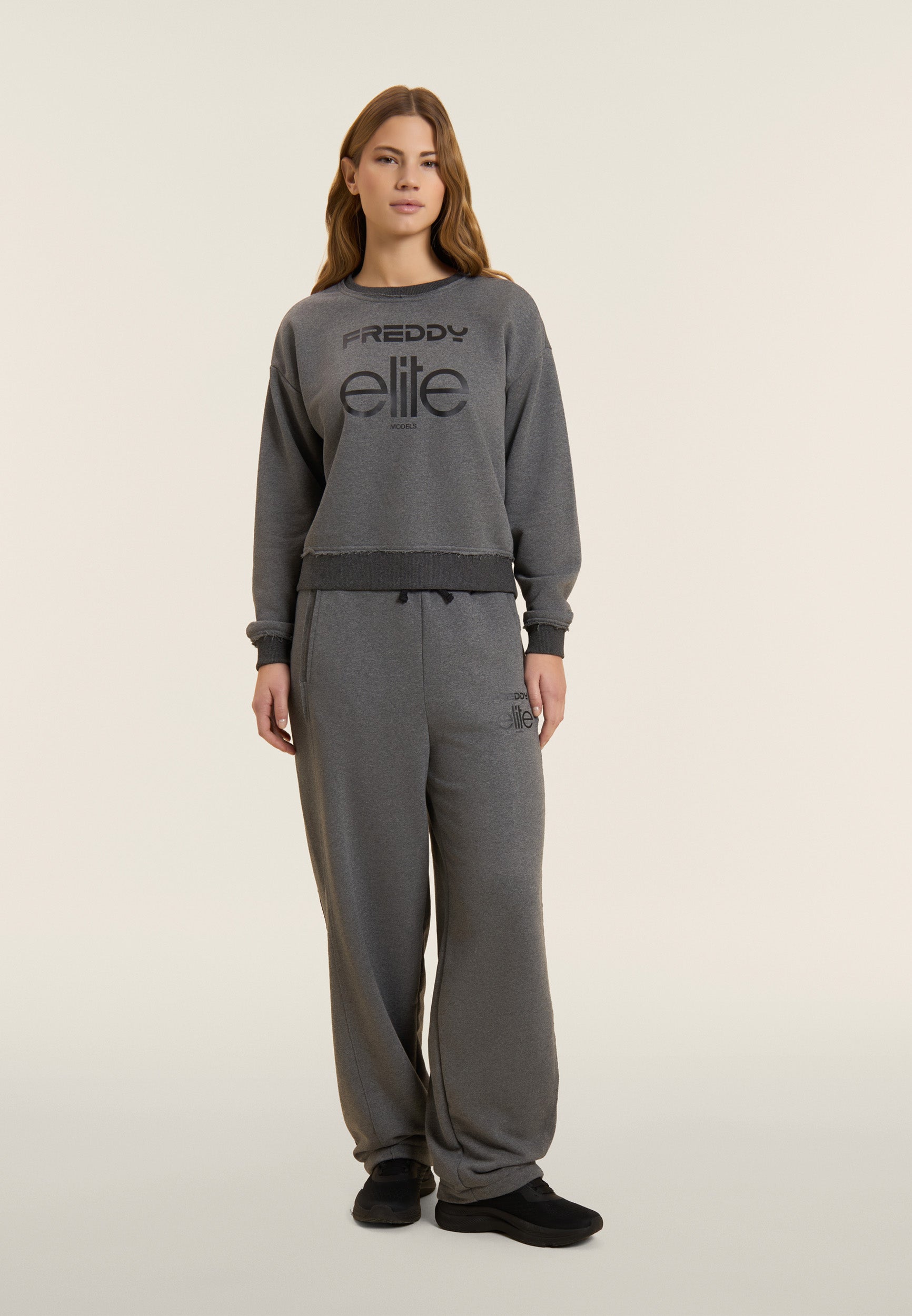freddy-x-elite-sweat-cropped-femme-m-lange-col-rond-coton image 2