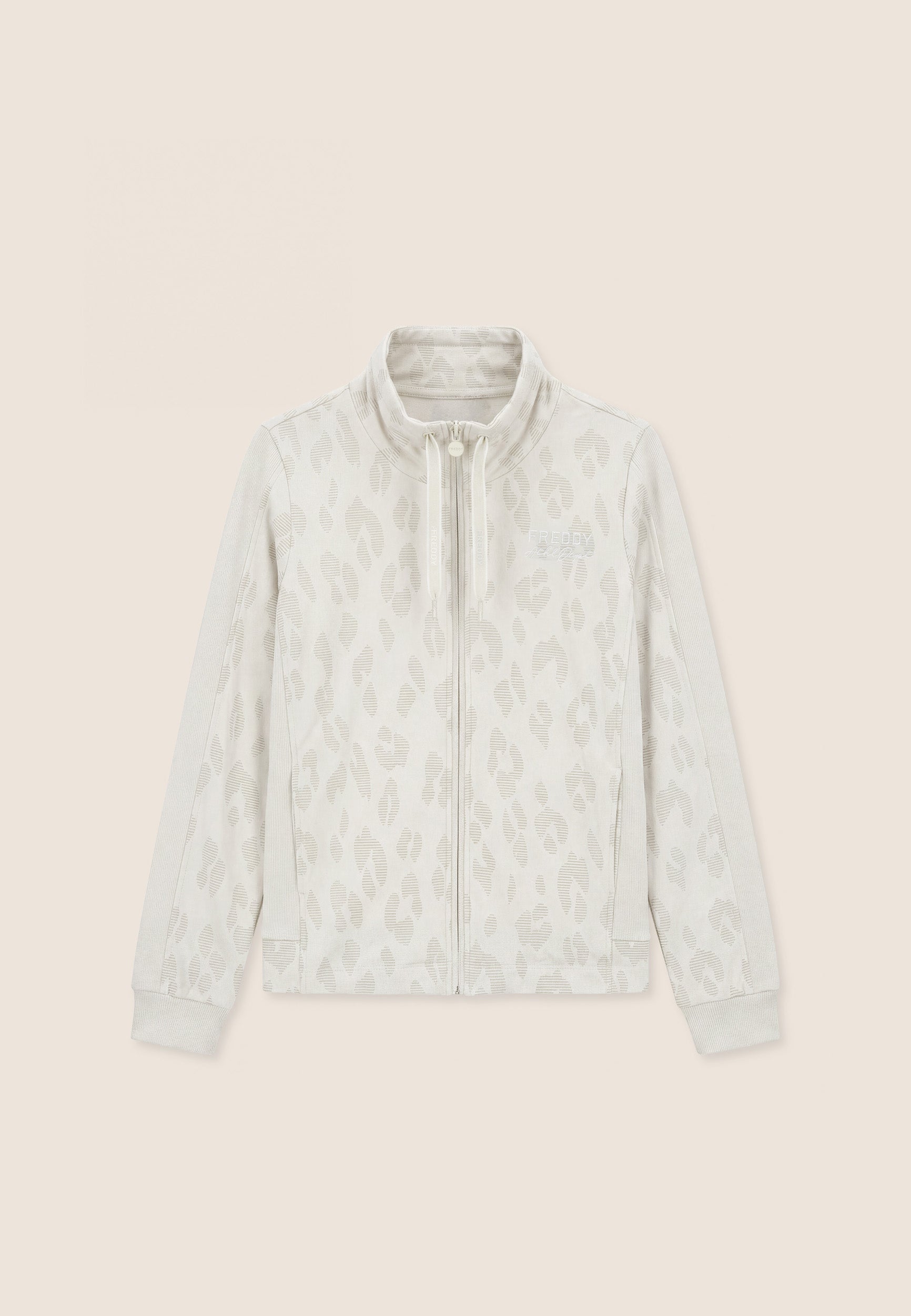 freddy-sweat-femme-l-opard-zip-col-montant image 1
