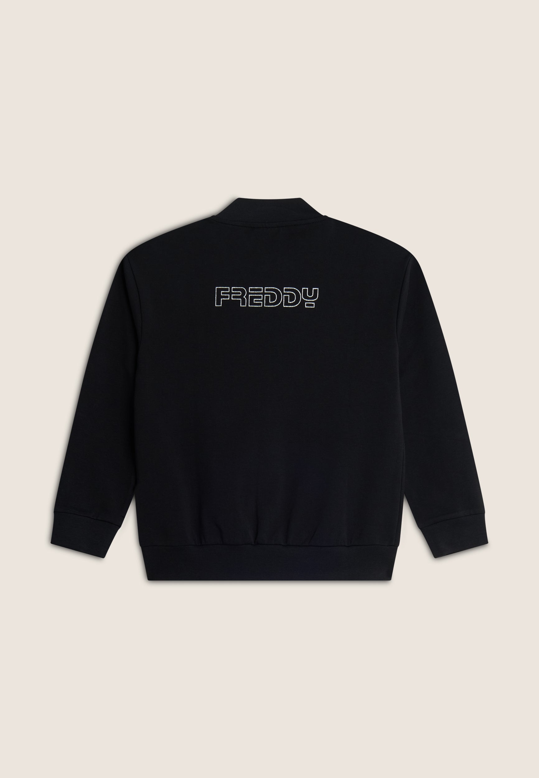 freddy-felpa-sweat-enfant-zipp-style-bomber-en-coton image 2